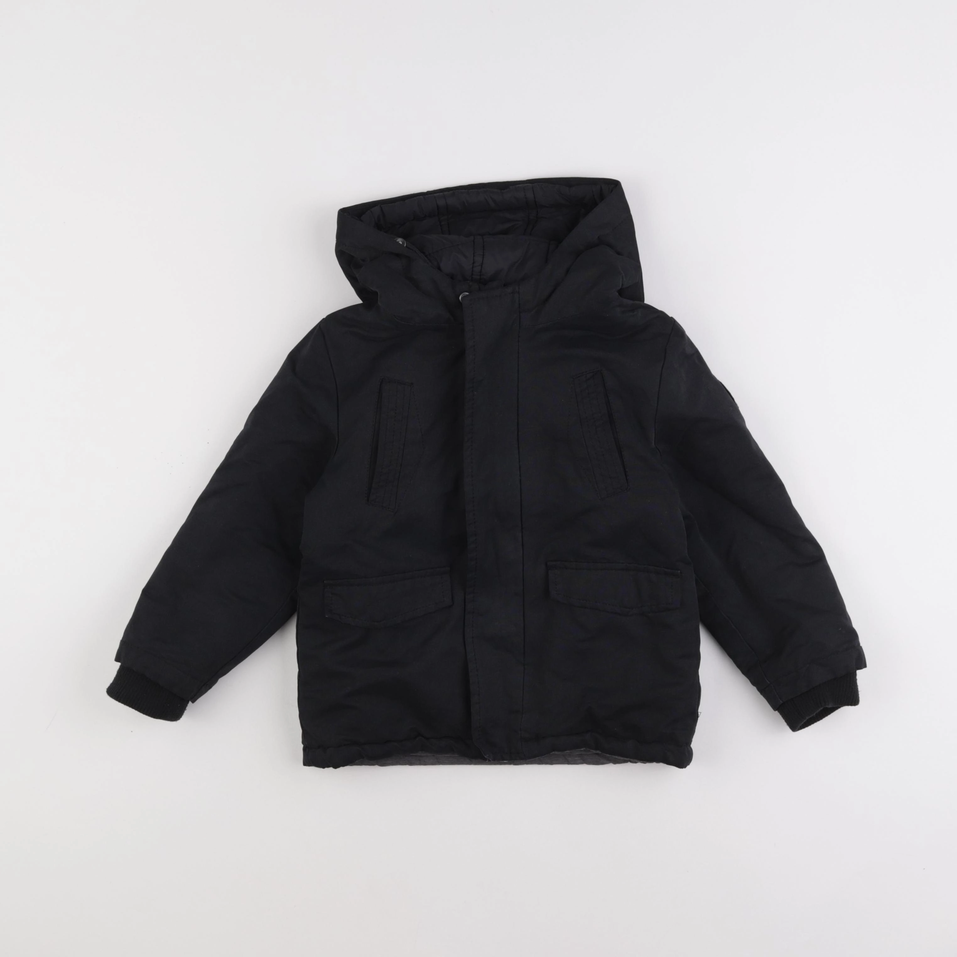 Vertbaudet - manteau noir - 4 ans