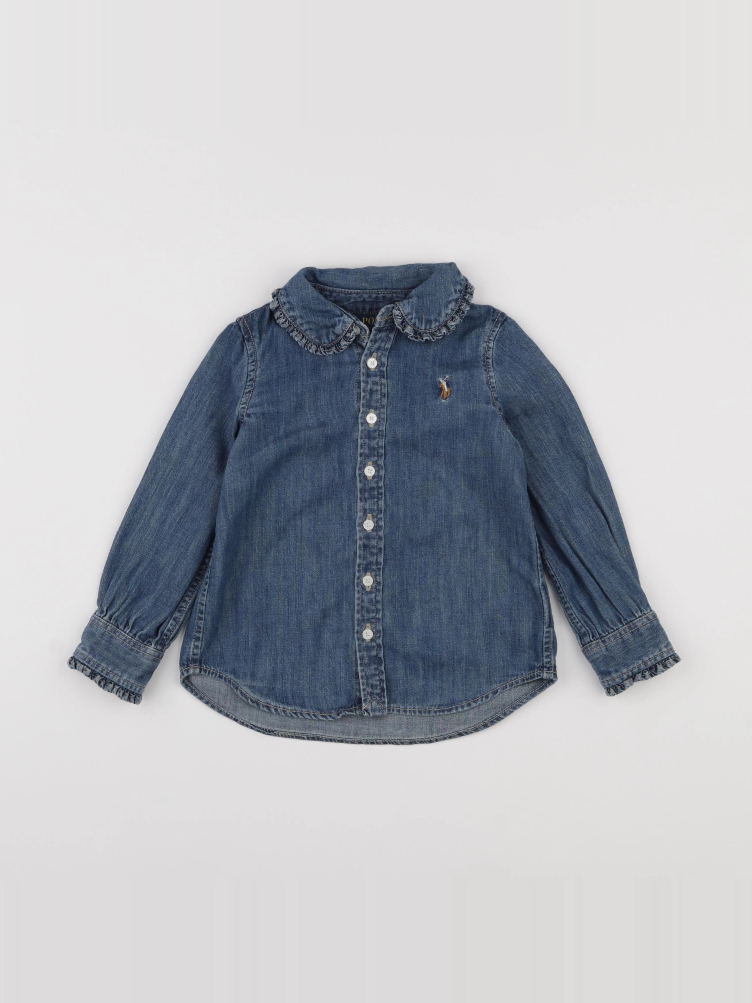 Ralph Lauren - blouse bleu - 2 ans