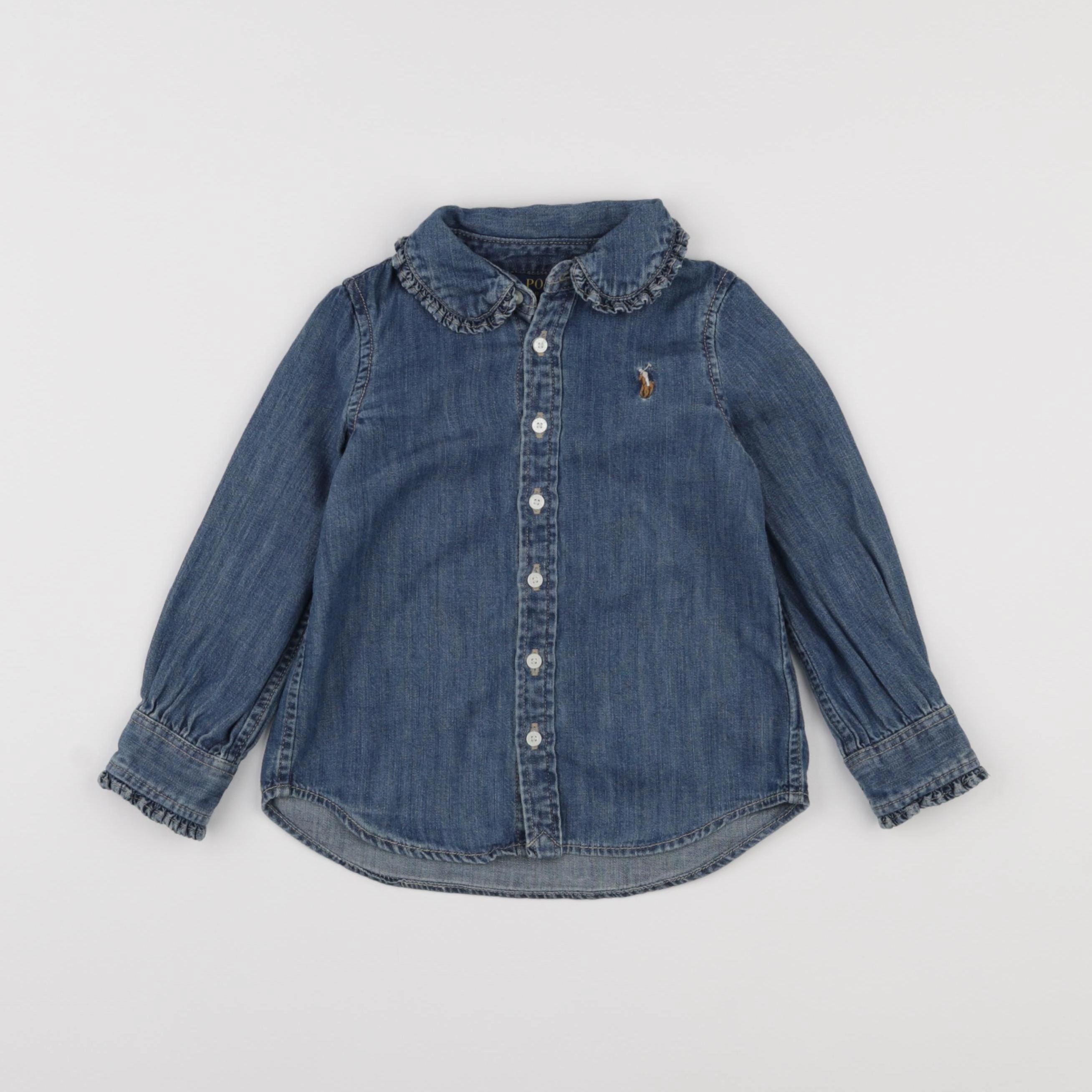 Ralph Lauren - blouse bleu - 2 ans