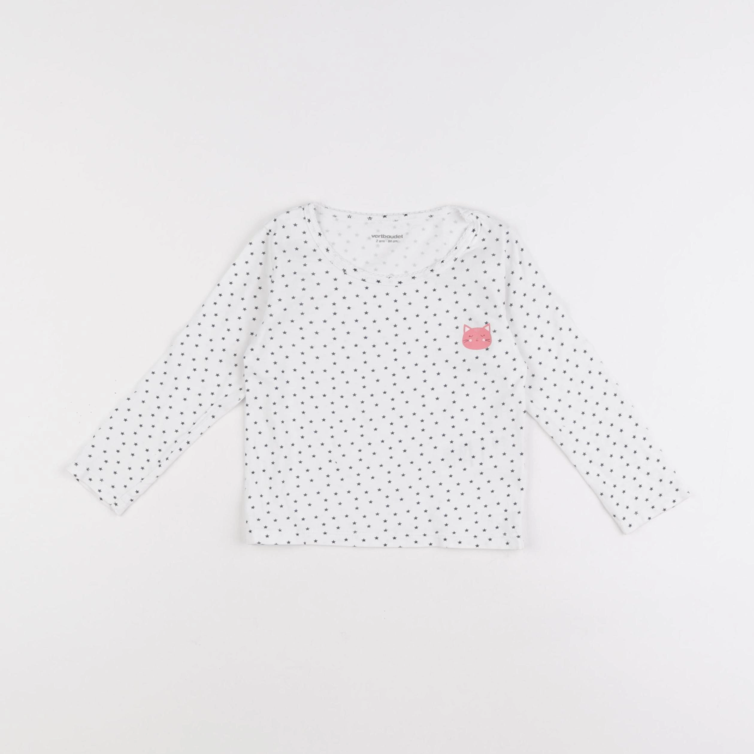 Vertbaudet - maillot de corps blanc - 2 ans
