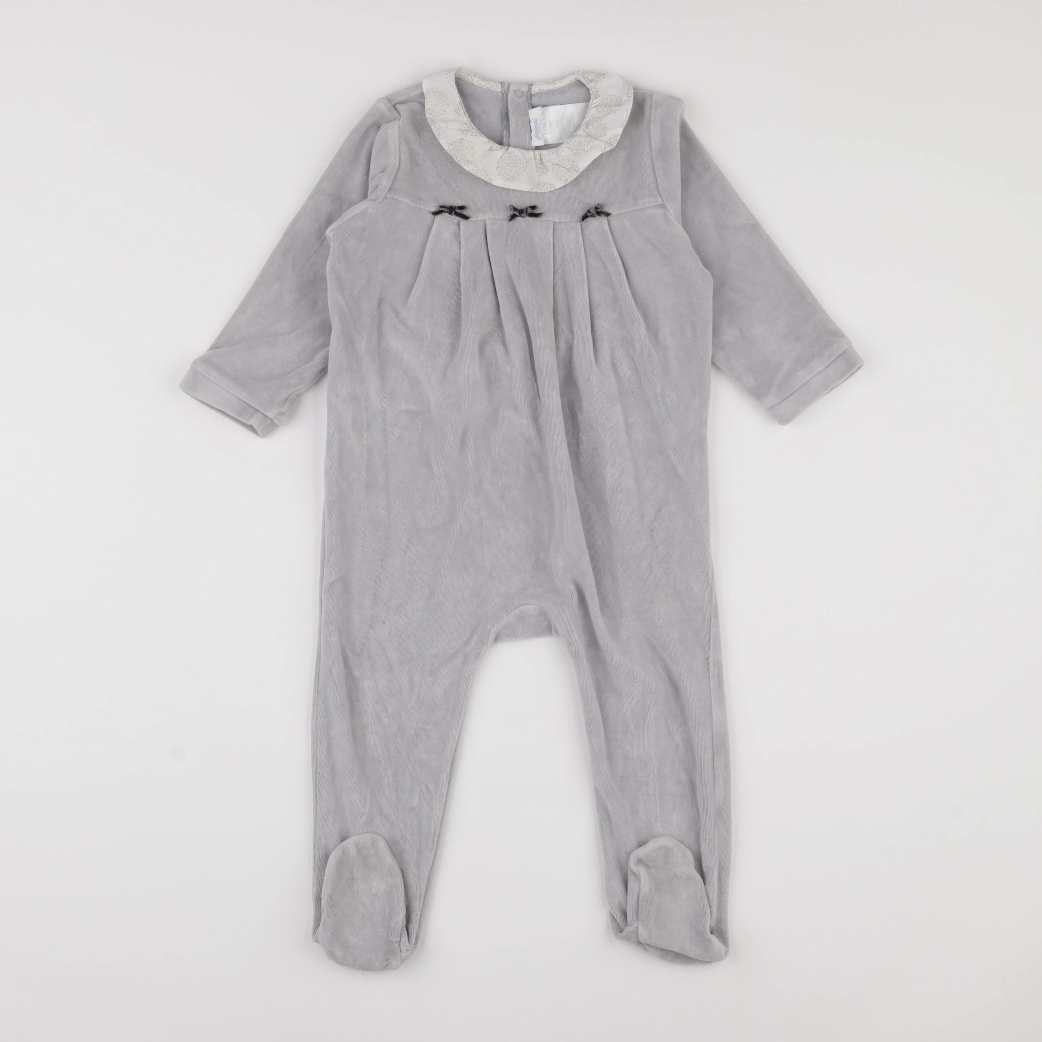 Jacadi - pyjama velours gris - 24 mois