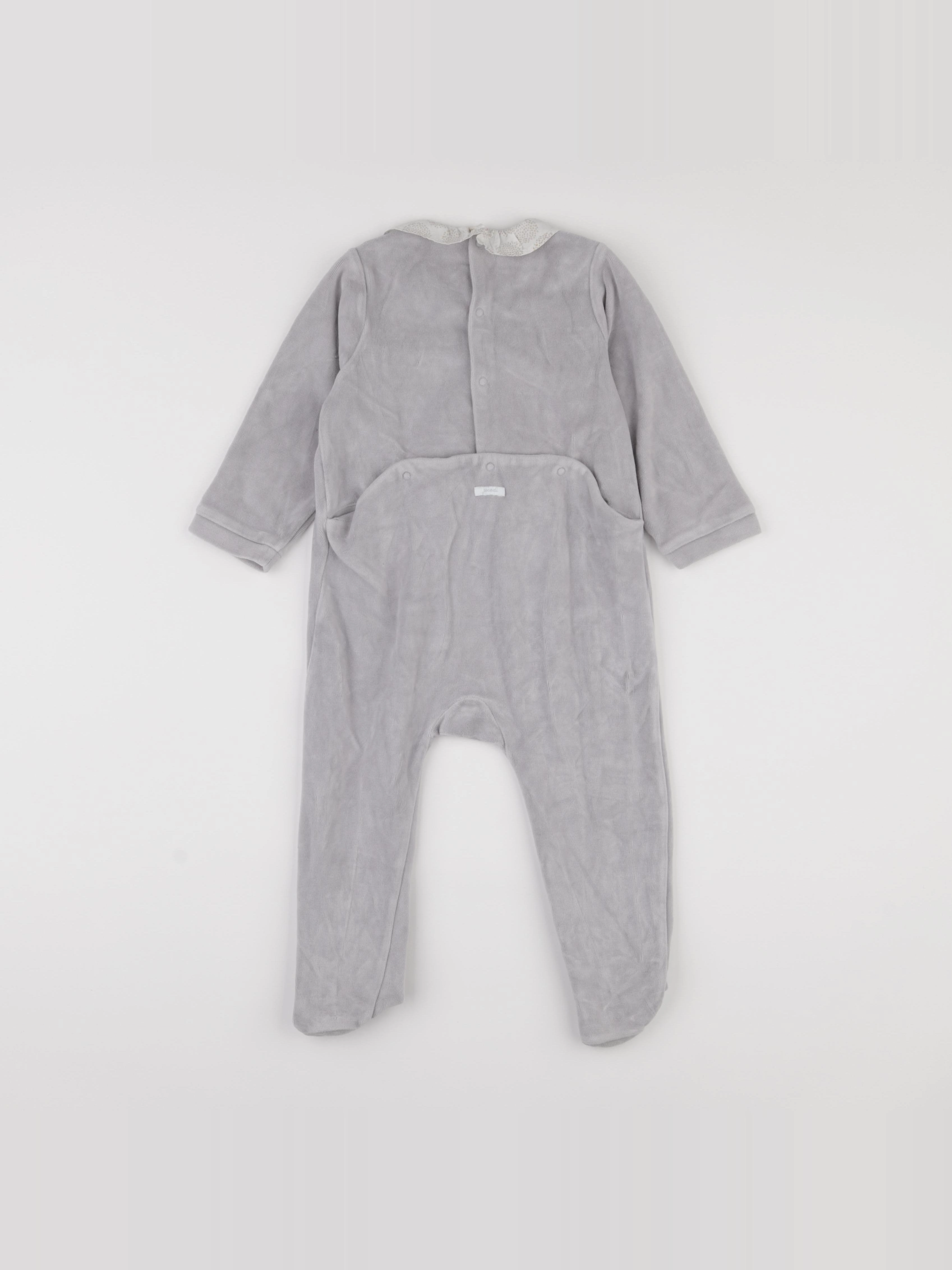 Jacadi - pyjama velours gris - 24 mois