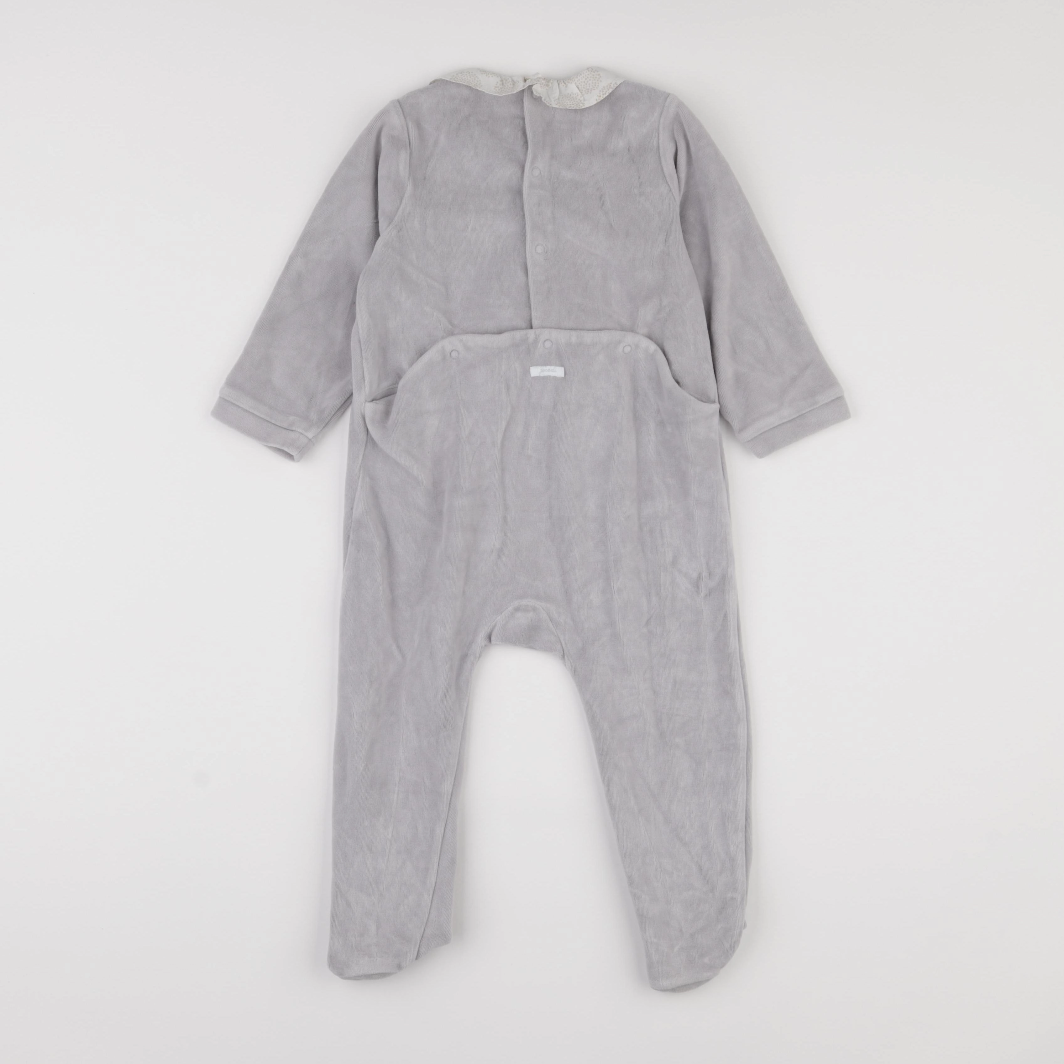 Jacadi - pyjama velours gris - 24 mois