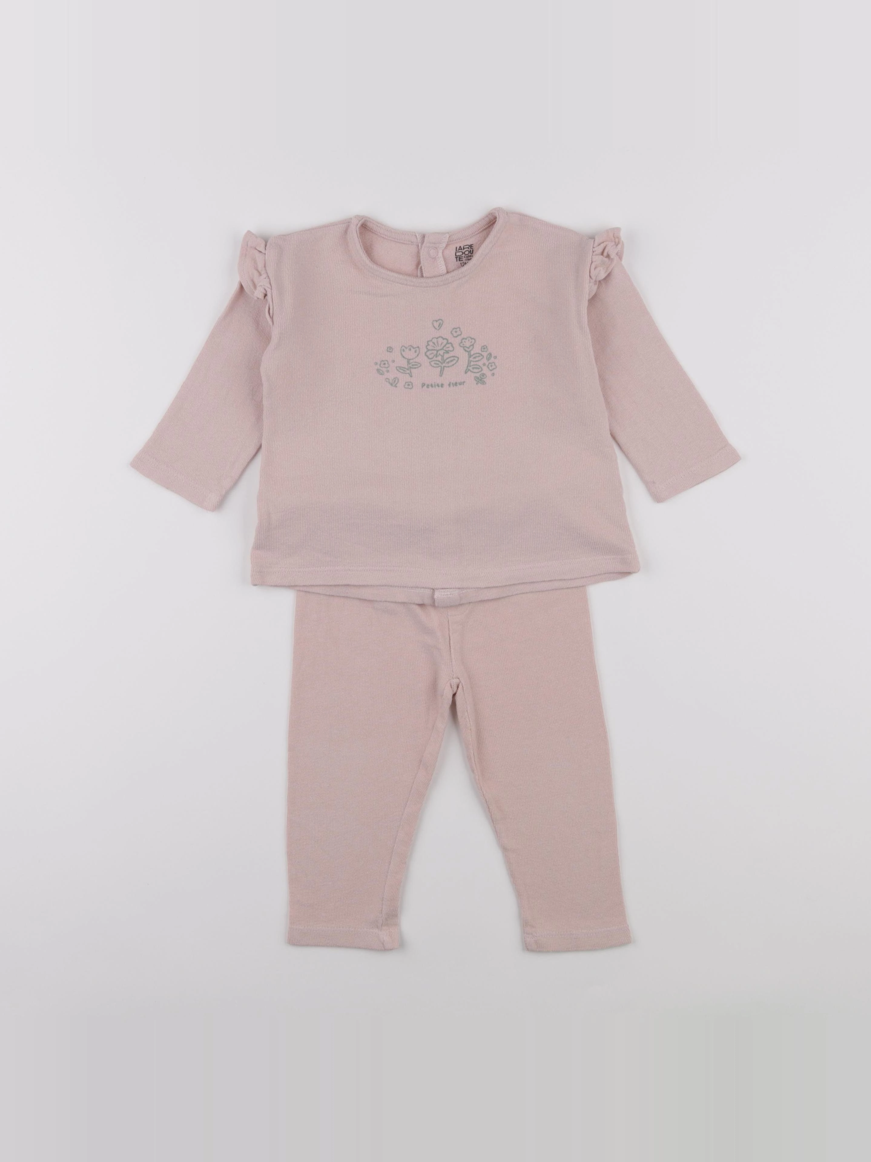 La Redoute - pyjama coton rose - 12 mois