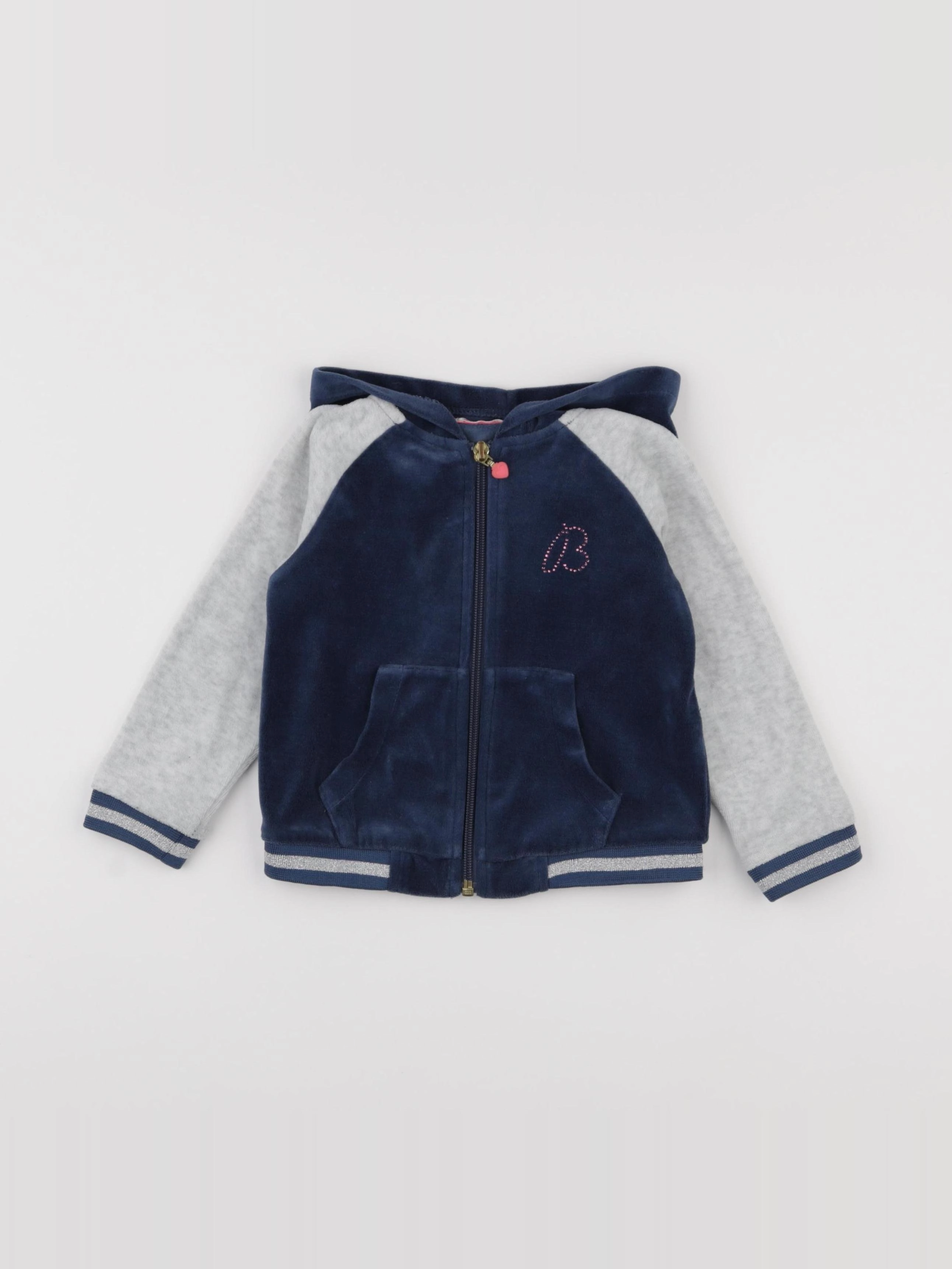 Billie Blush - sweat bleu - 3 ans