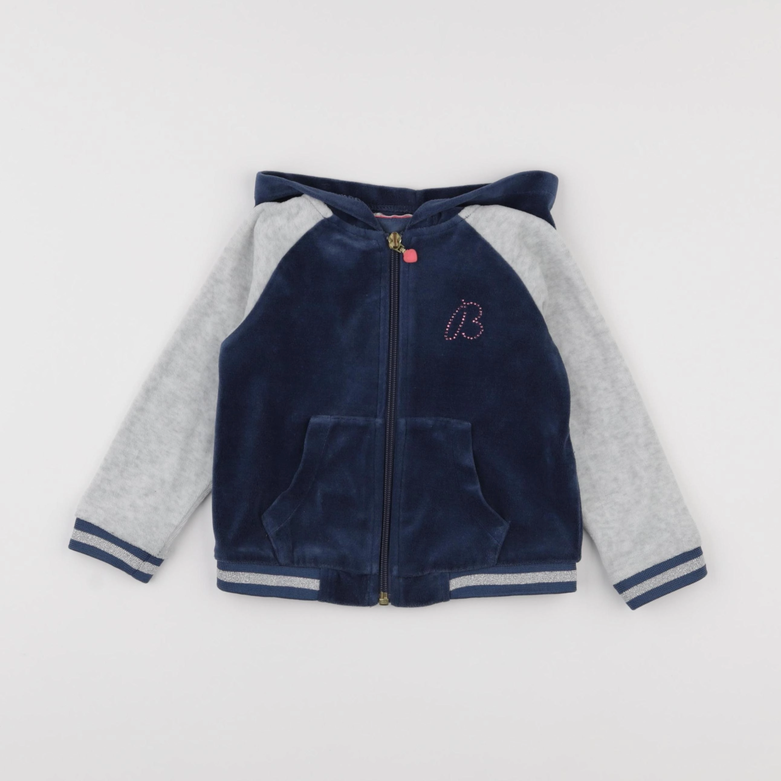 Billie Blush - sweat bleu - 3 ans