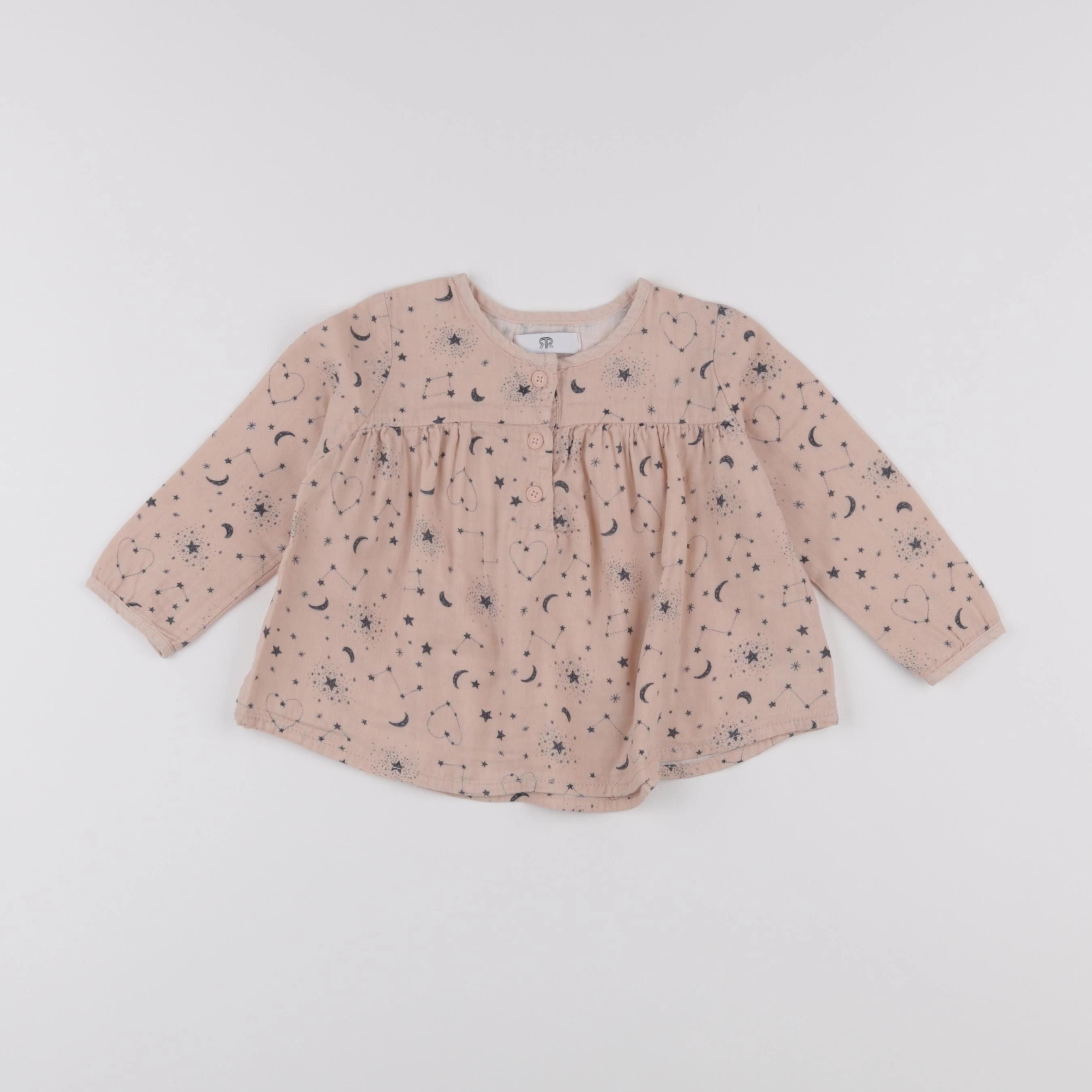 La Redoute - blouse rose - 12 mois