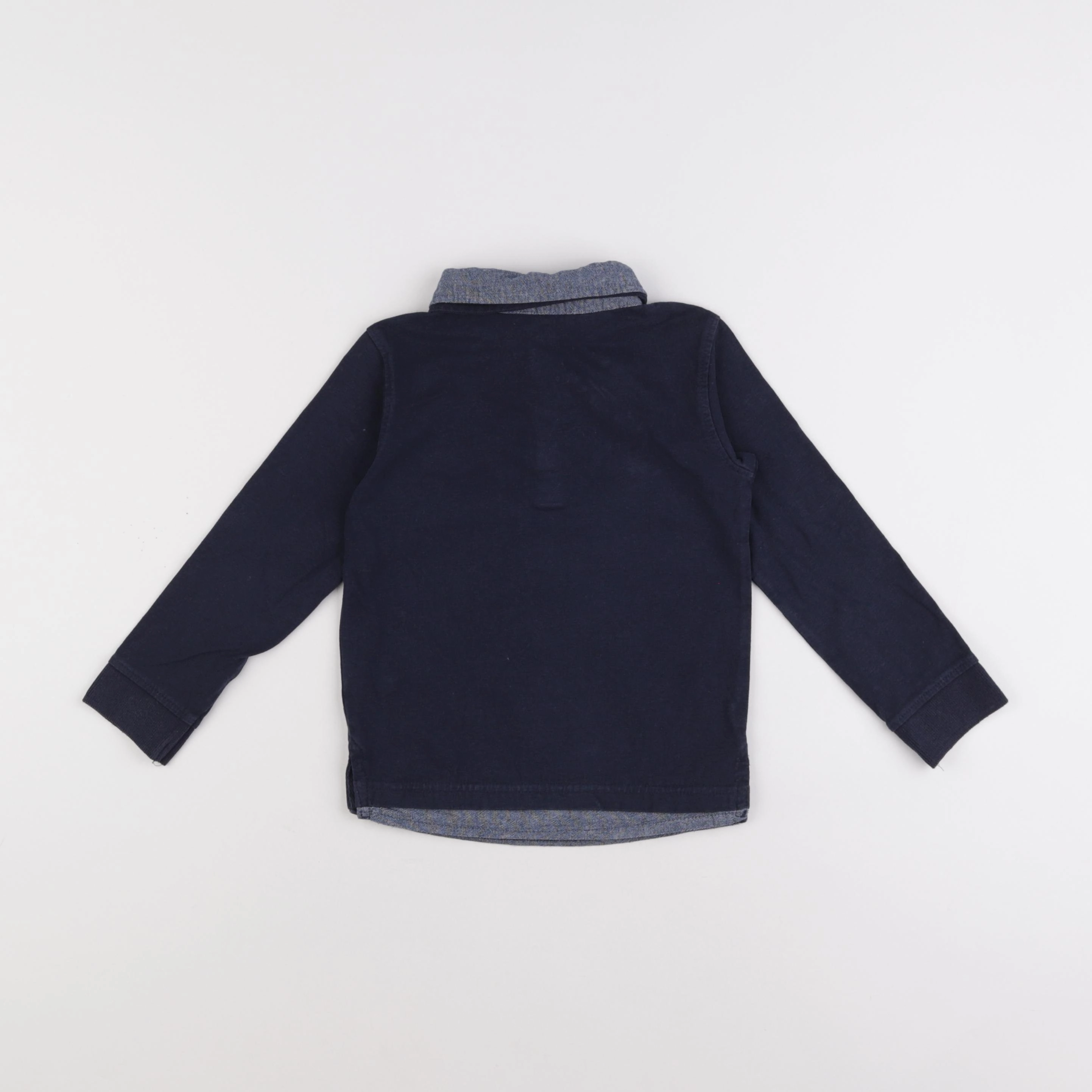 Vertbaudet - polo bleu - 4 ans