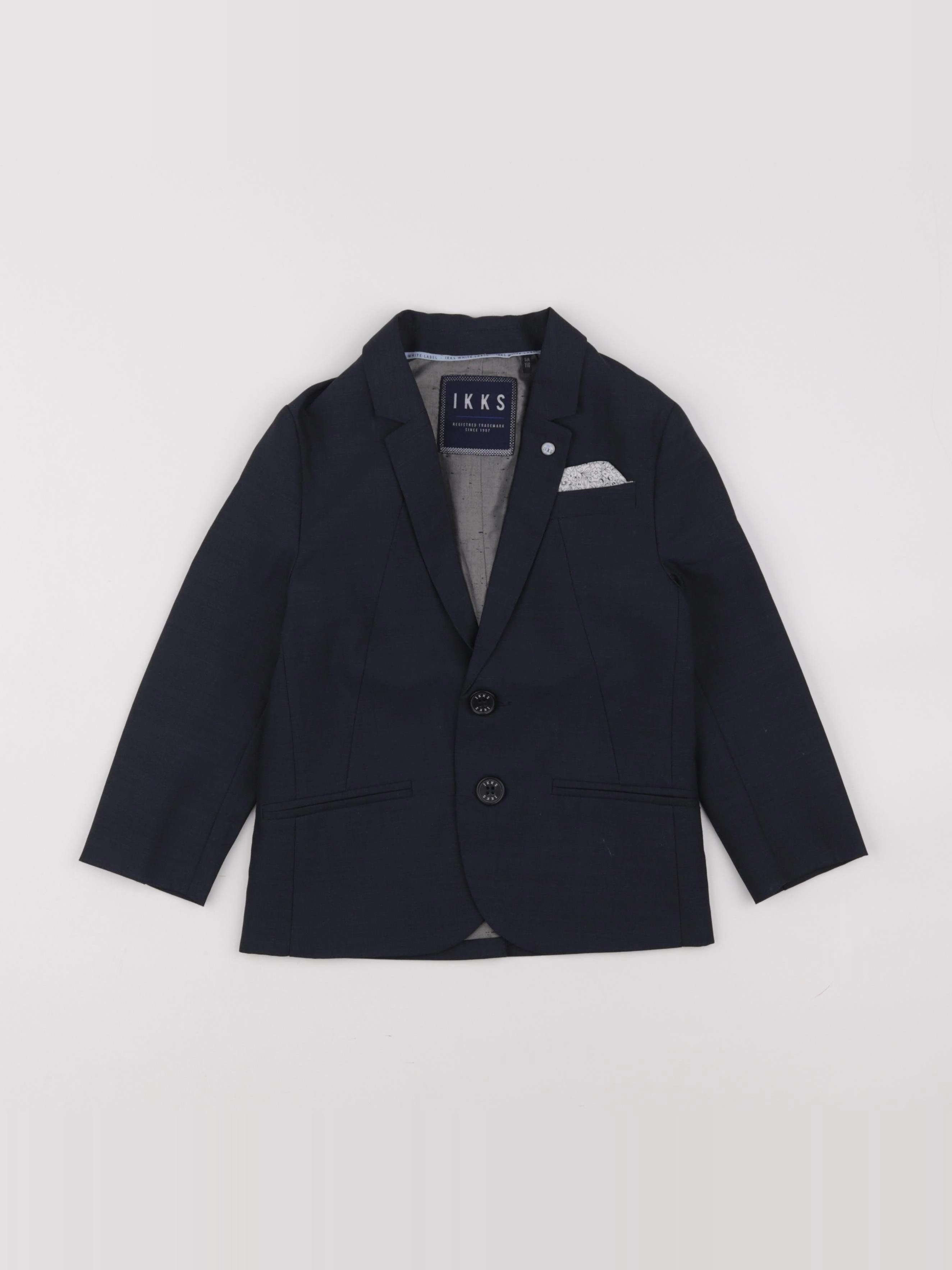 IKKS - veste gris, bleu - 5 ans