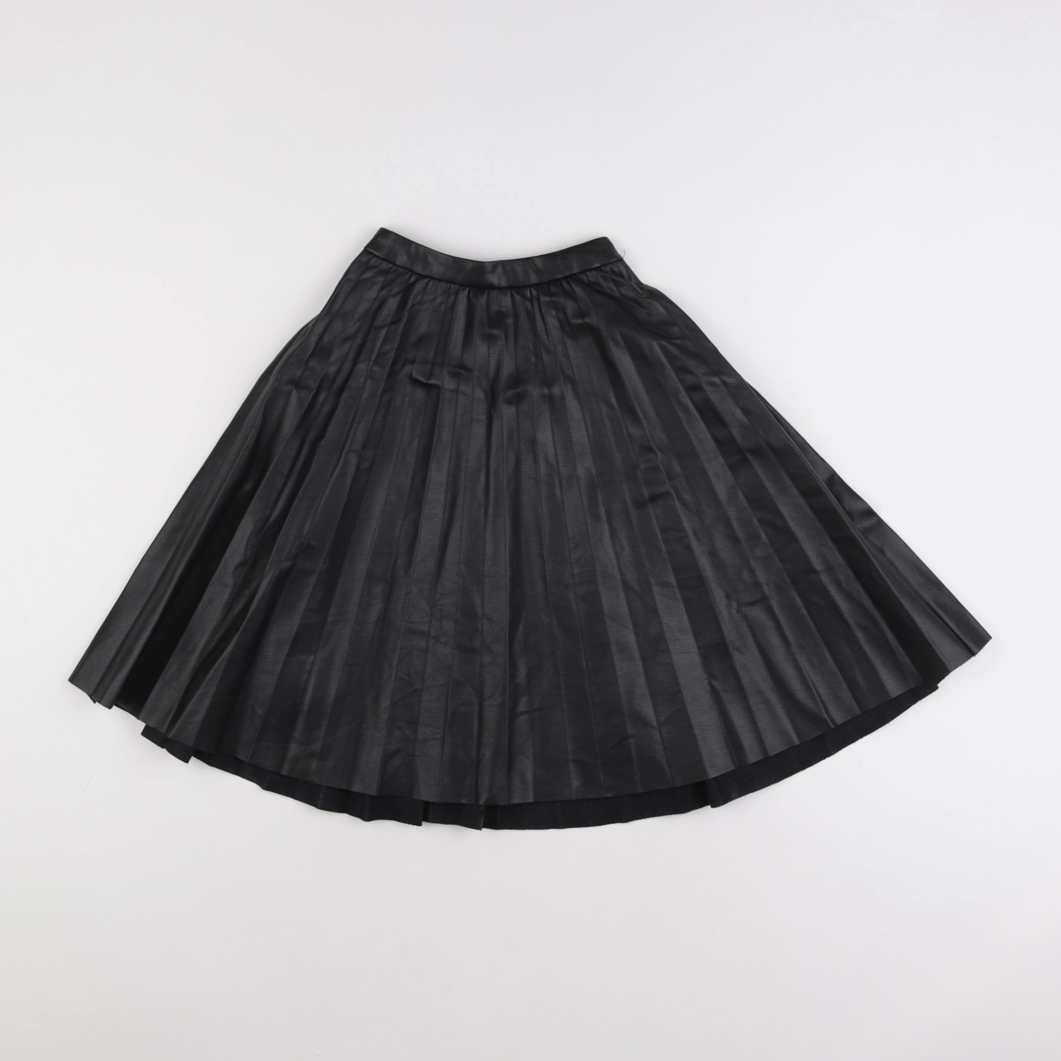 Zara - jupe simili cuir noir - 6 ans
