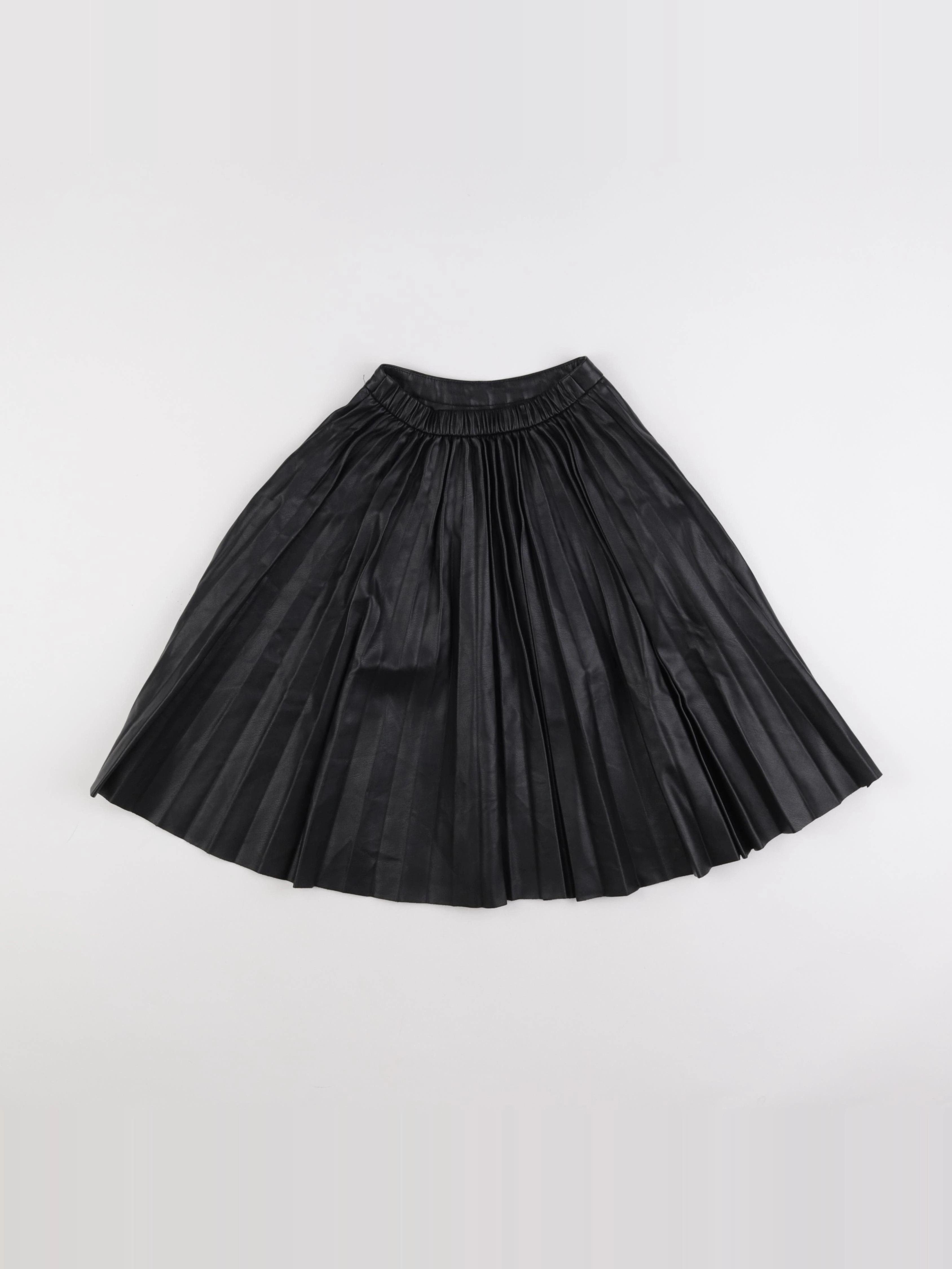 Zara - jupe simili cuir noir - 6 ans