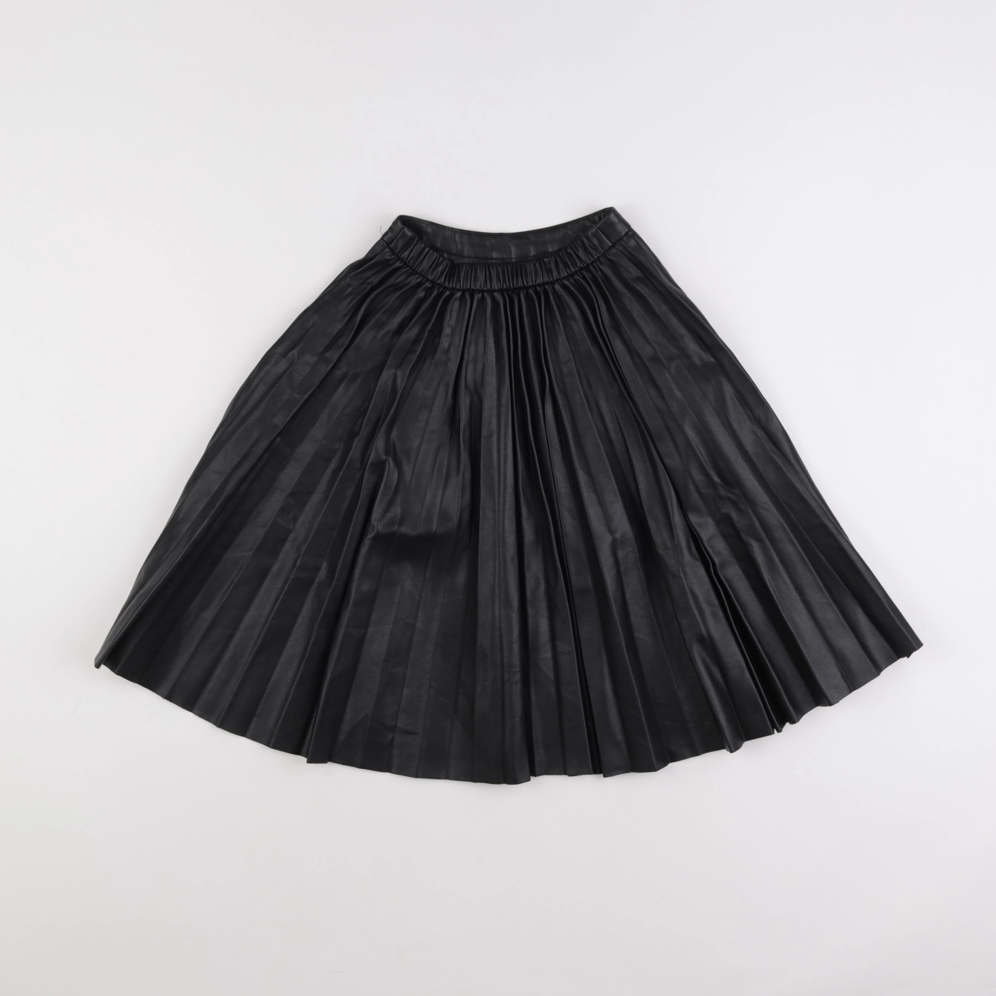 Zara - jupe simili cuir noir - 6 ans