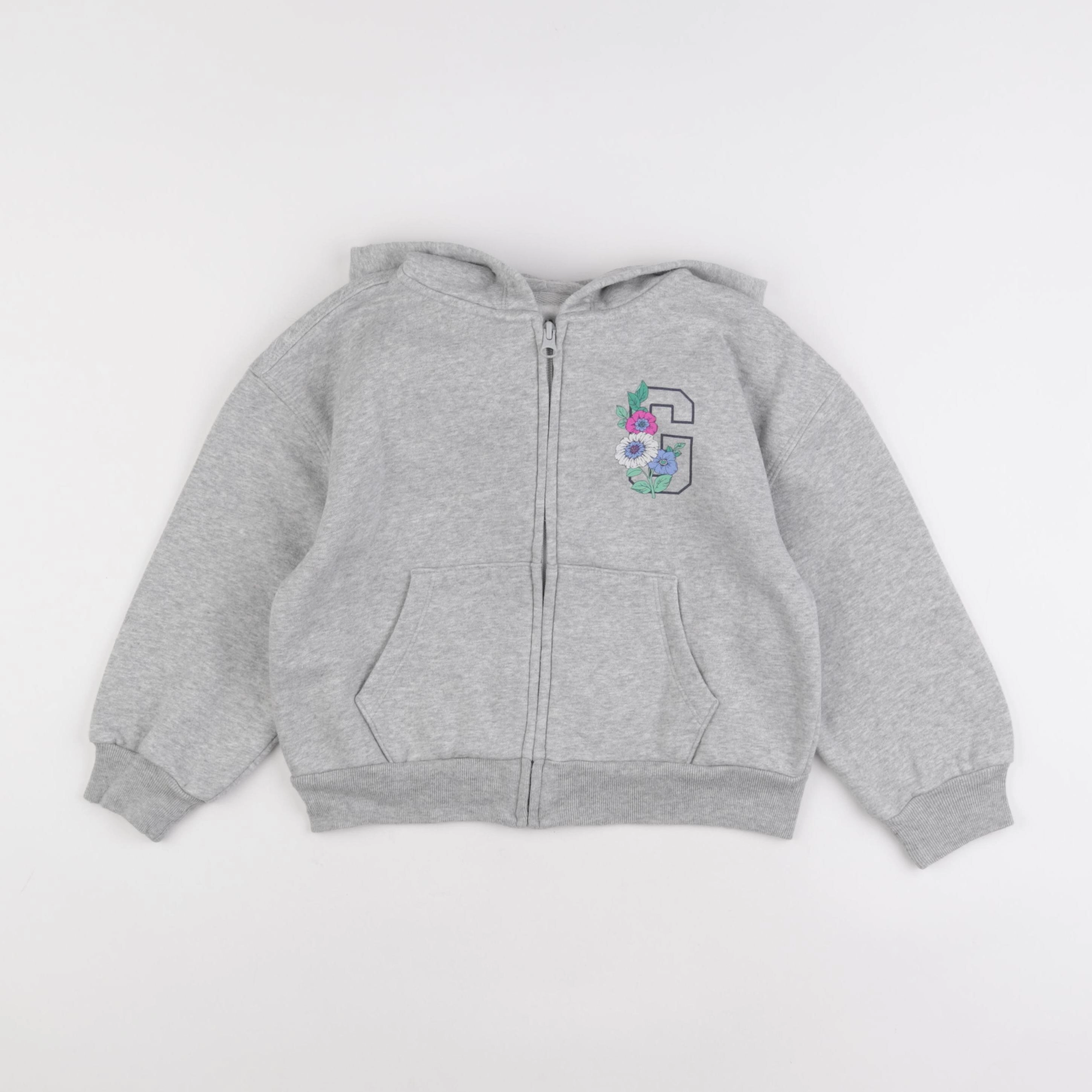 GAP - sweat gris - 6/7 ans