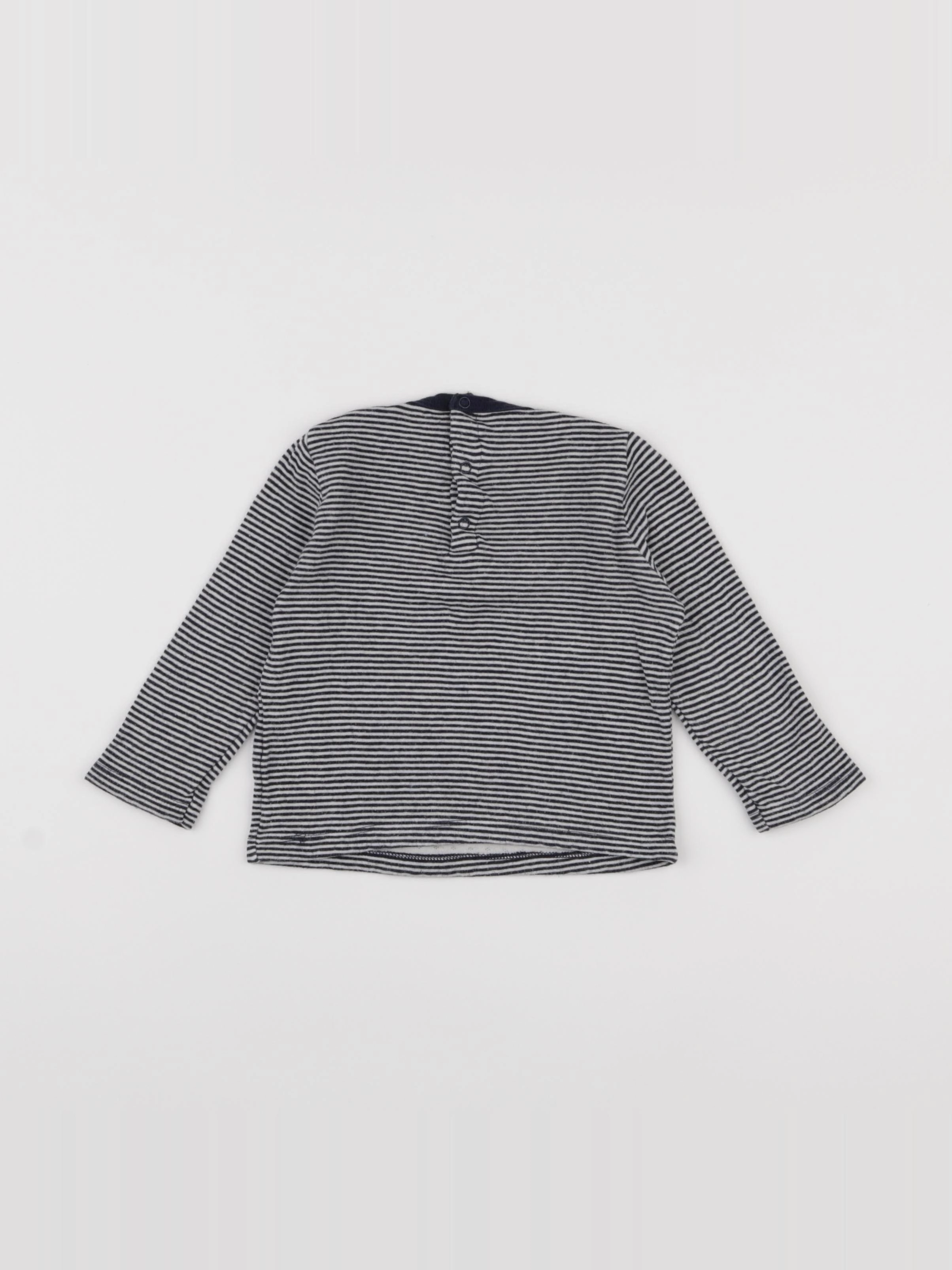 Petit Bateau - tee-shirt bleu - 18 mois