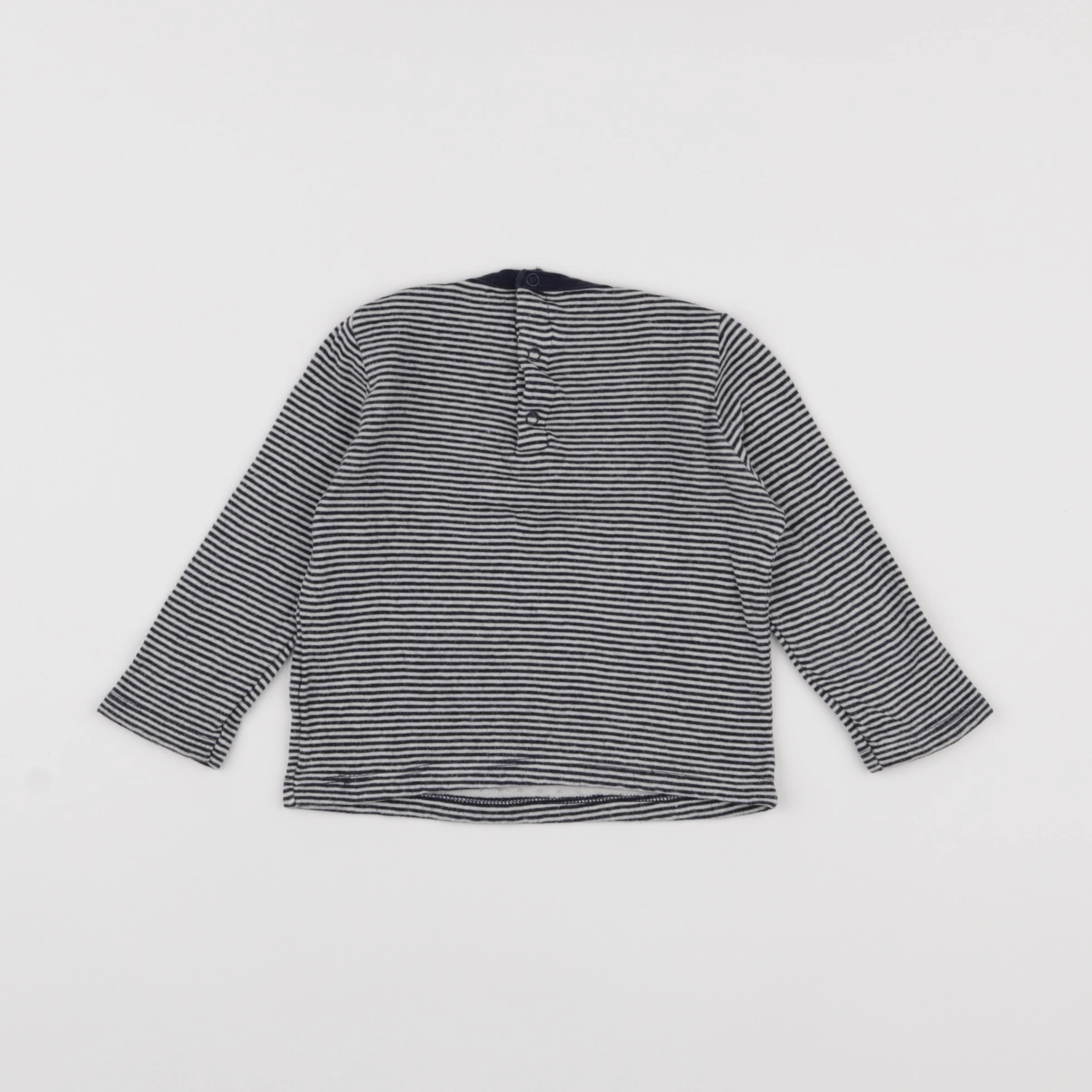 Petit Bateau - tee-shirt bleu - 18 mois