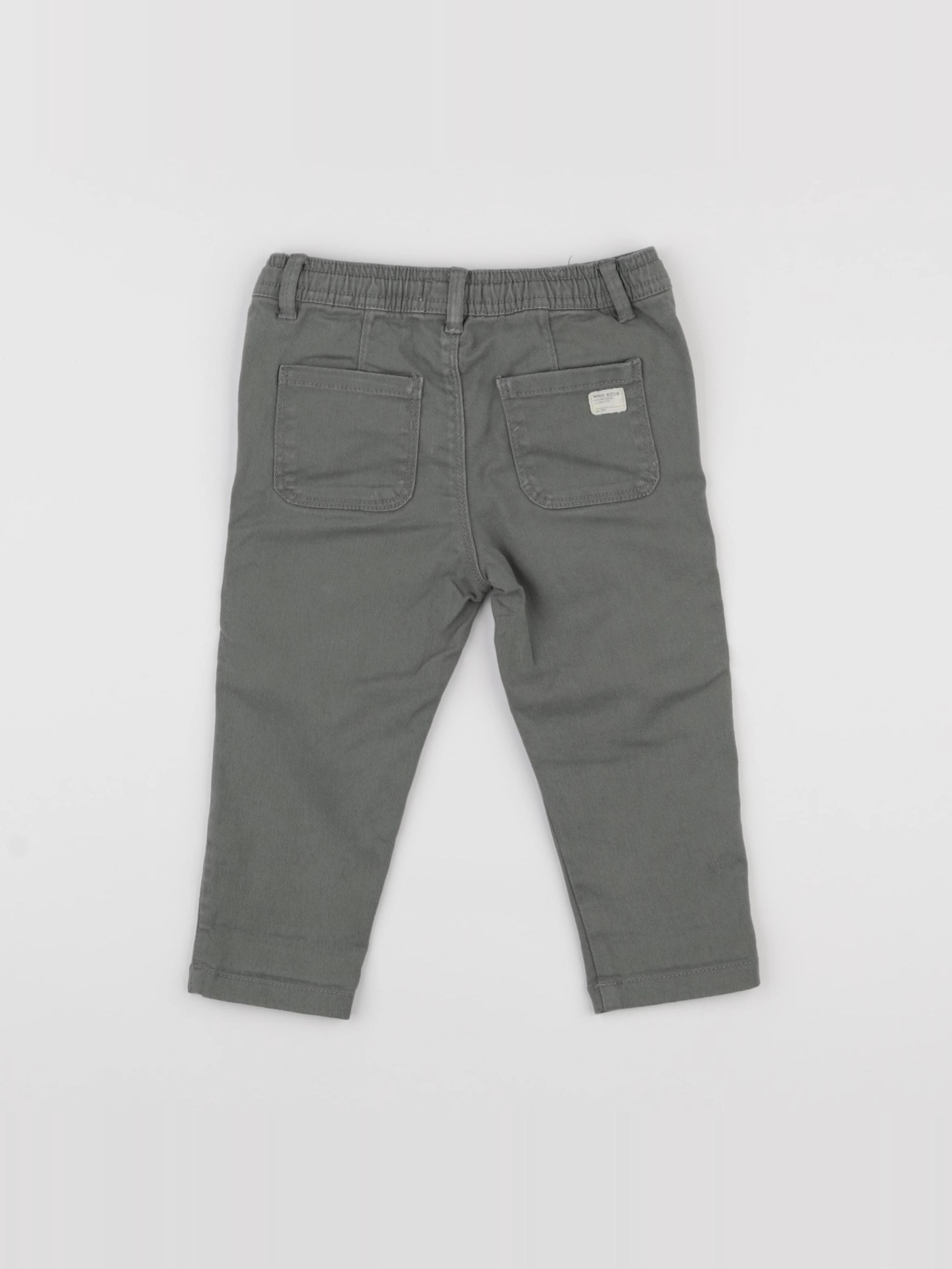 Mango - pantalon vert - 12/18 mois