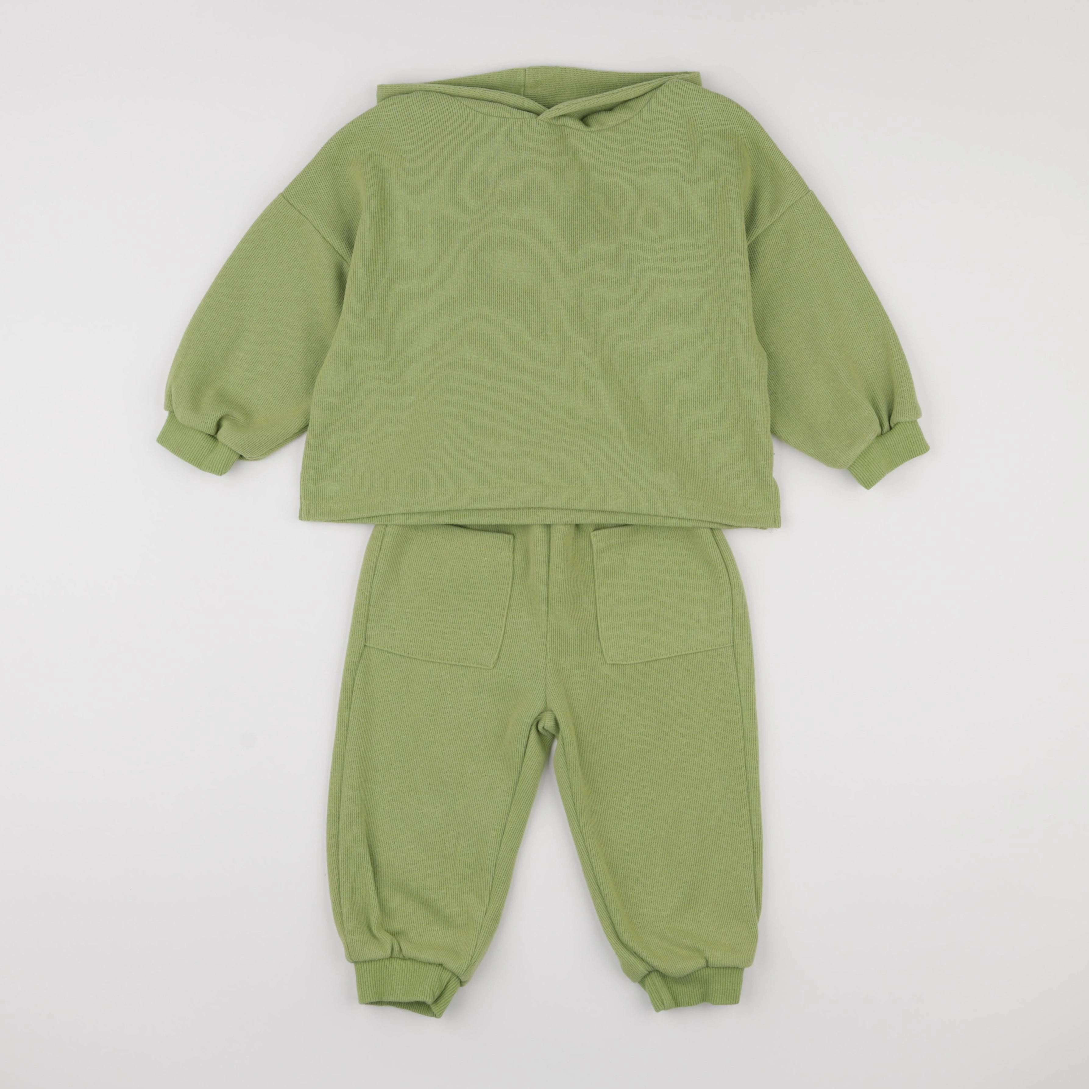 Gamin gamine - ensemble vert - 2 ans
