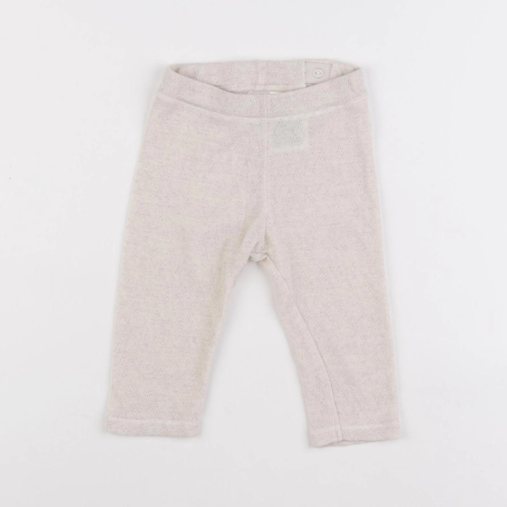 H&M - legging beige - 6/9 mois