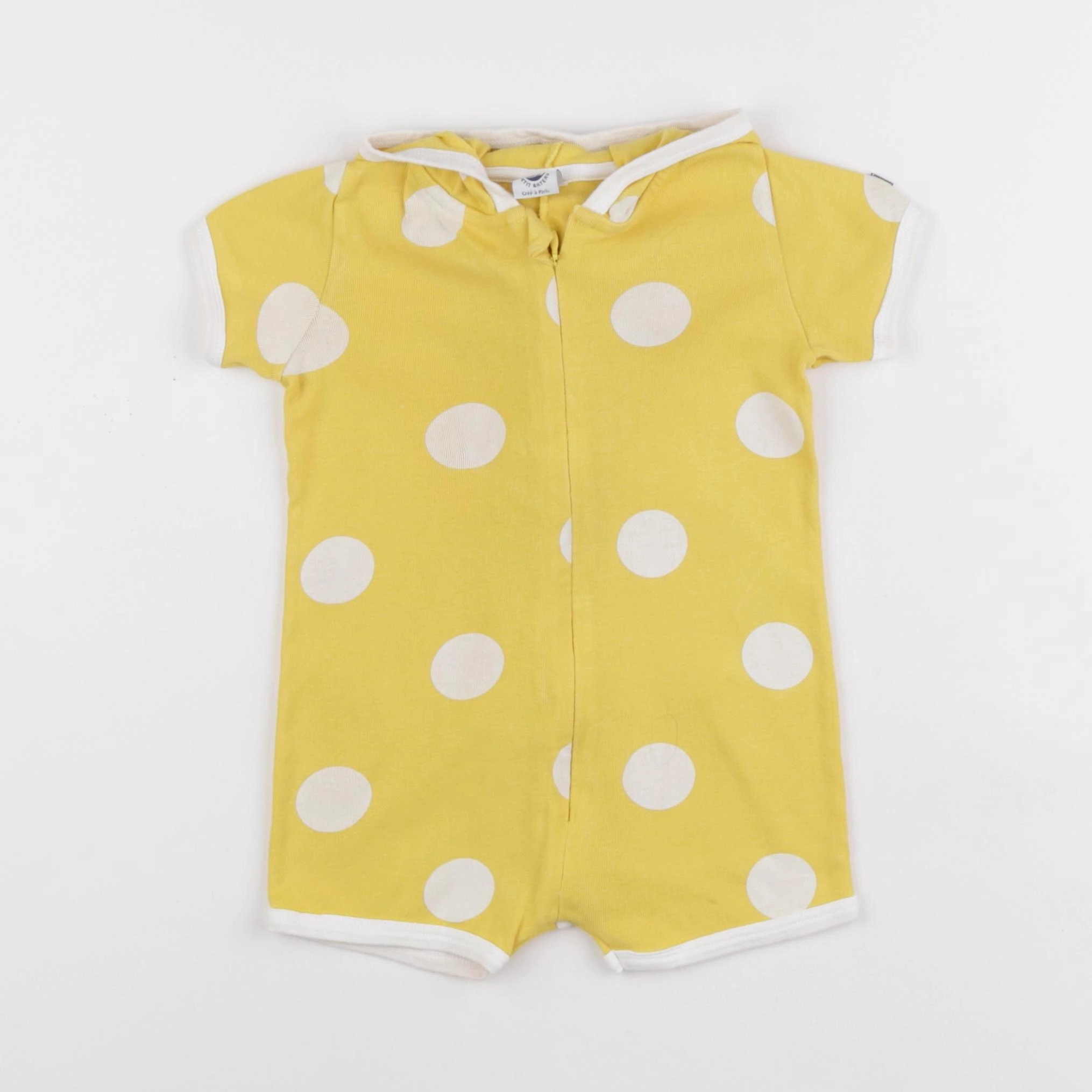 Petit Bateau - pyjama coton jaune - 12 mois