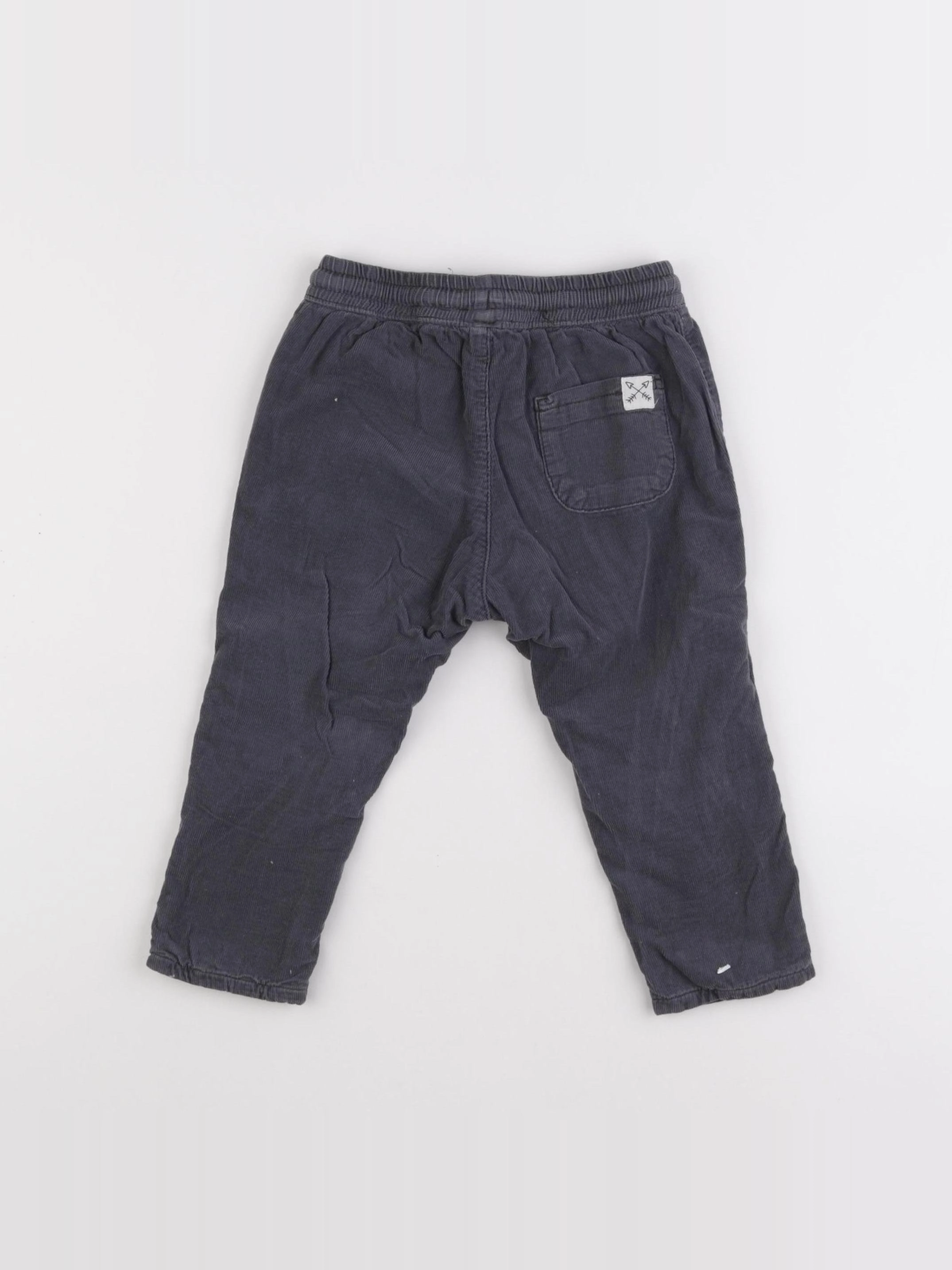H&M - pantalon gris - 12/18 mois