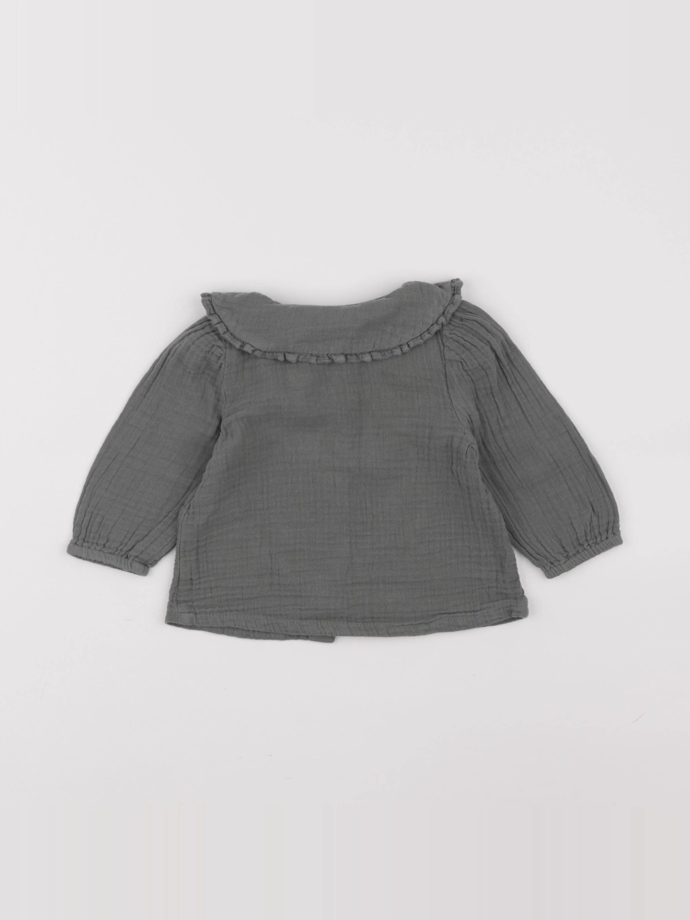 Vertbaudet - chemise vert - 6 mois