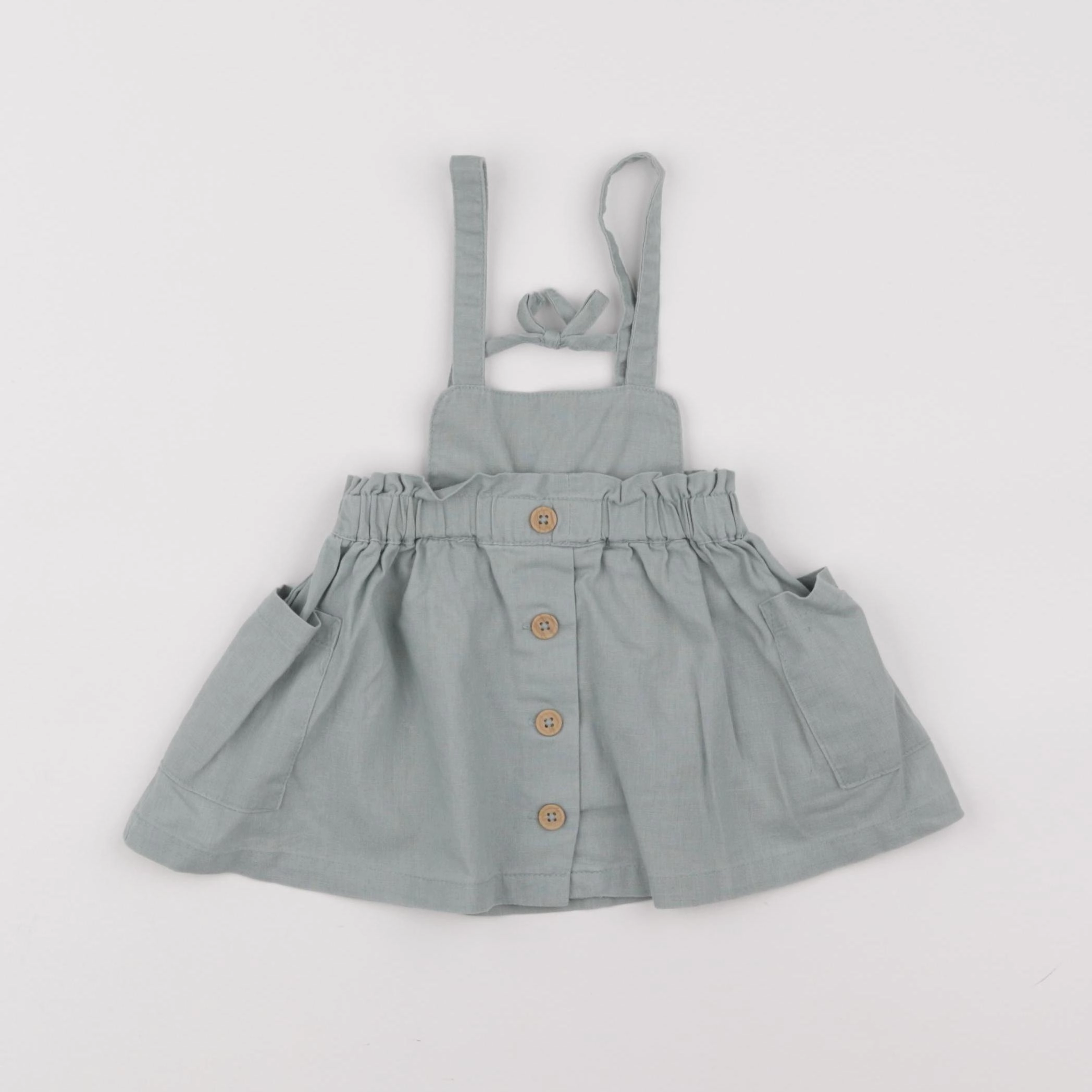 Vertbaudet - robe vert - 9 mois