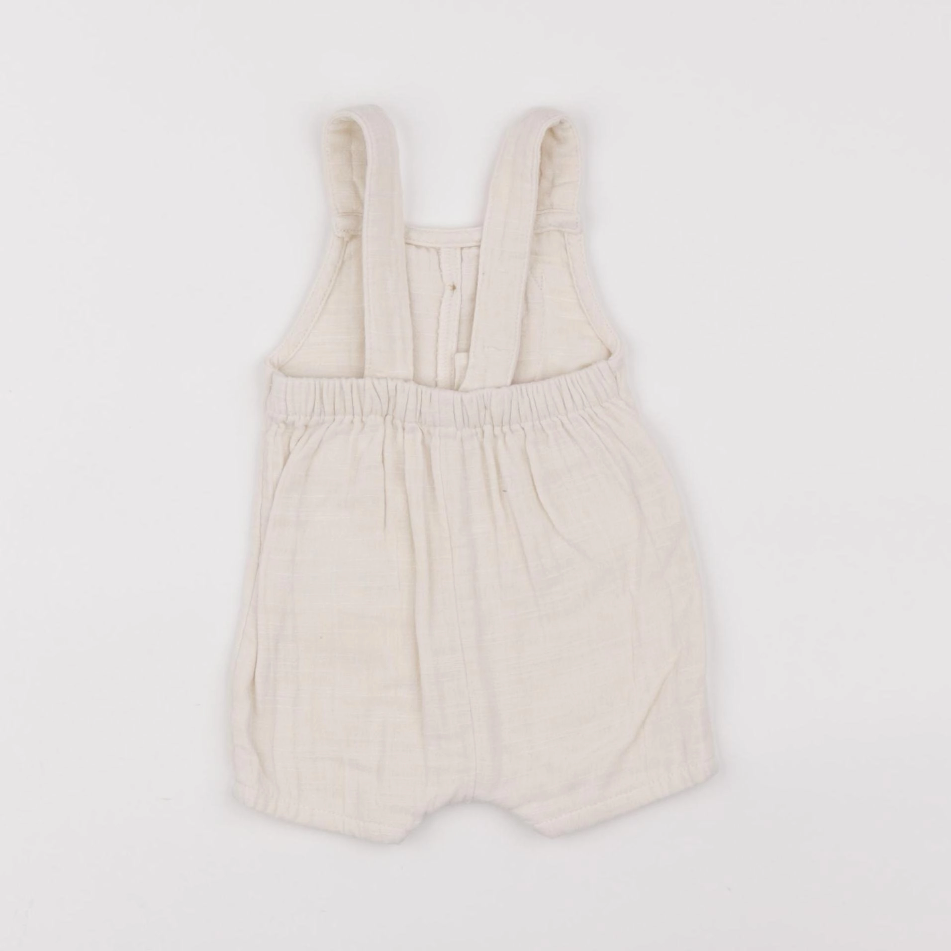 Vertbaudet - salopette beige - 6 mois