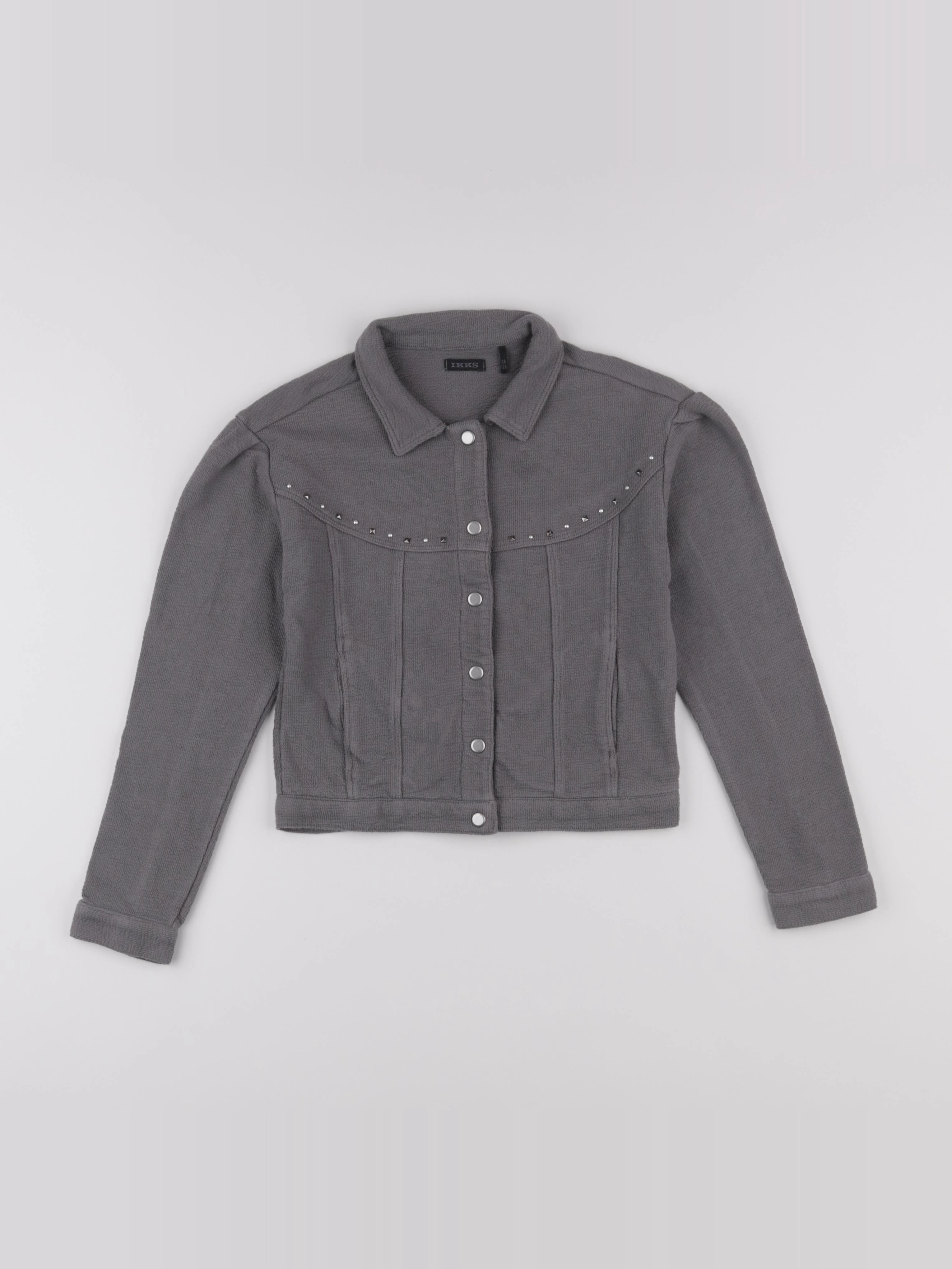 IKKS - veste gris - 8 ans