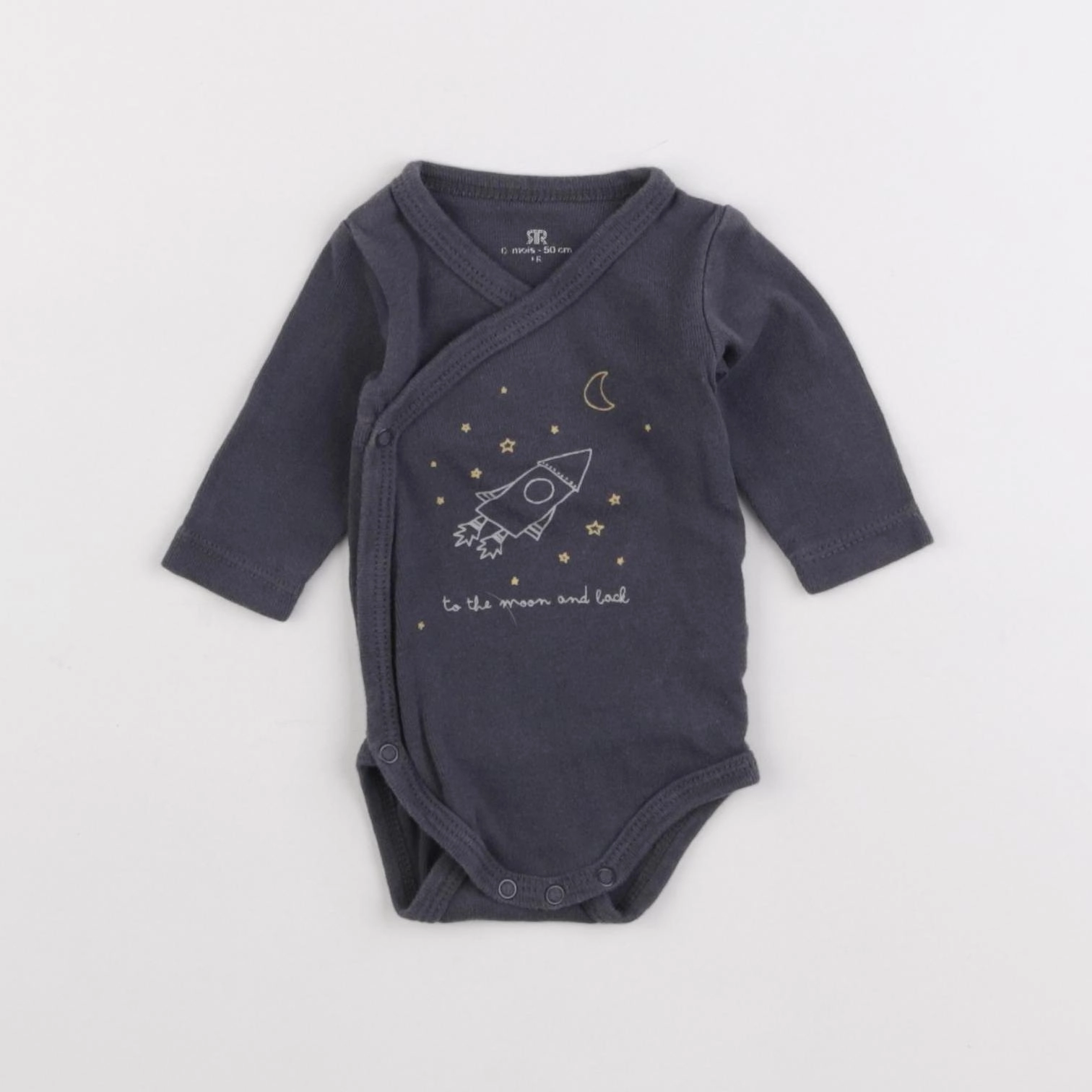 La Redoute - body gris - 0 mois