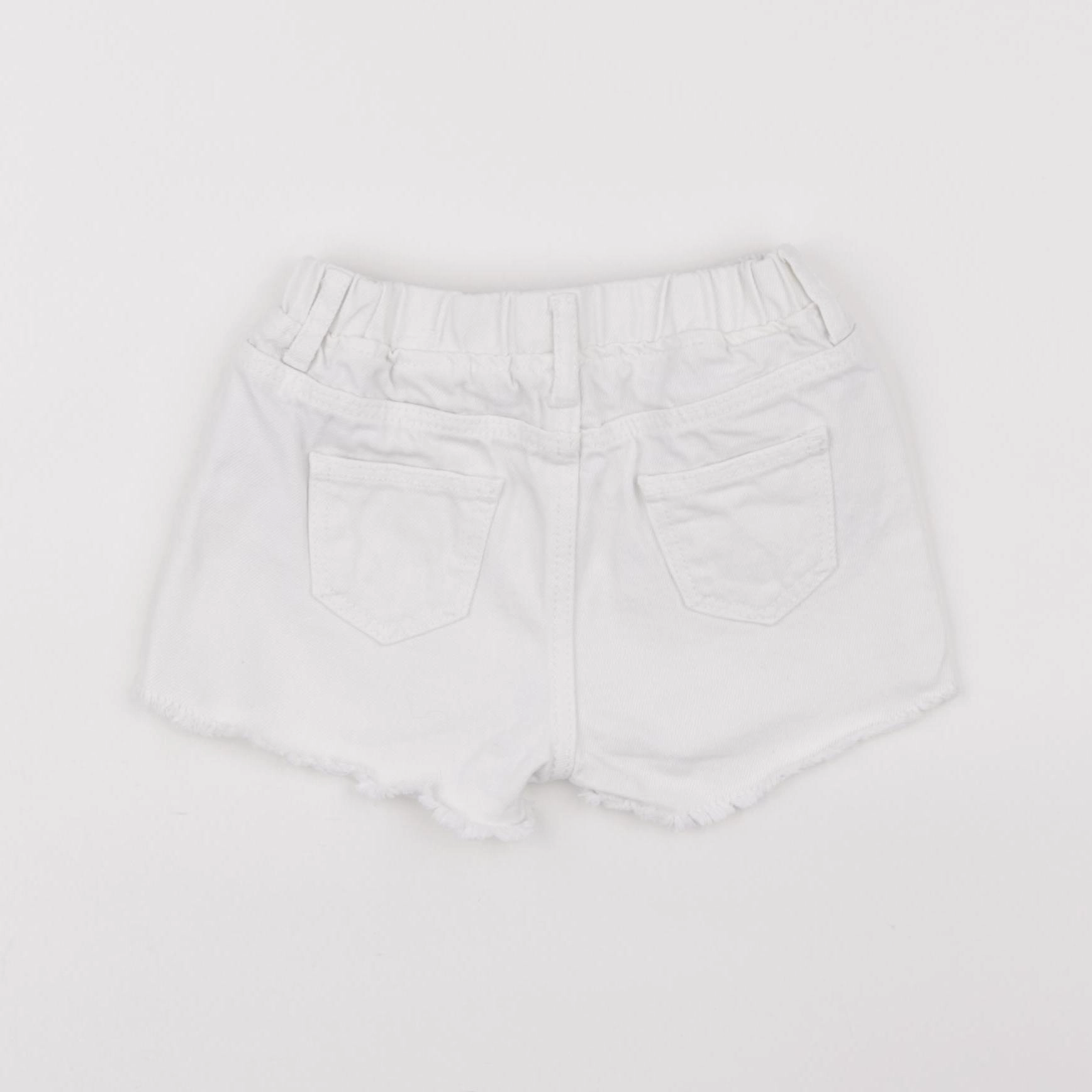 Zara - short blanc - 9/12 mois