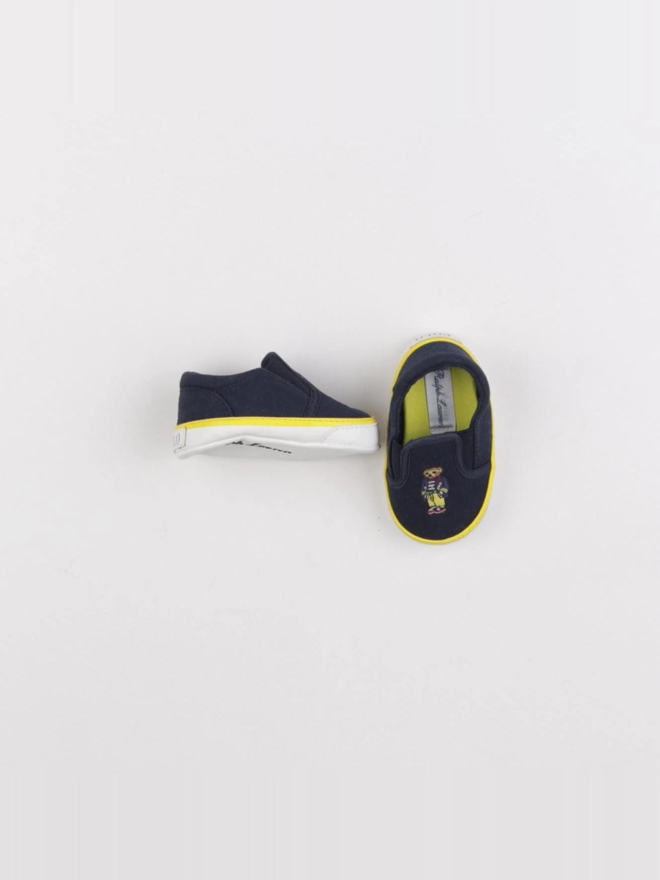 Ralph Lauren - chaussons bleu, jaune - pointure 17/18