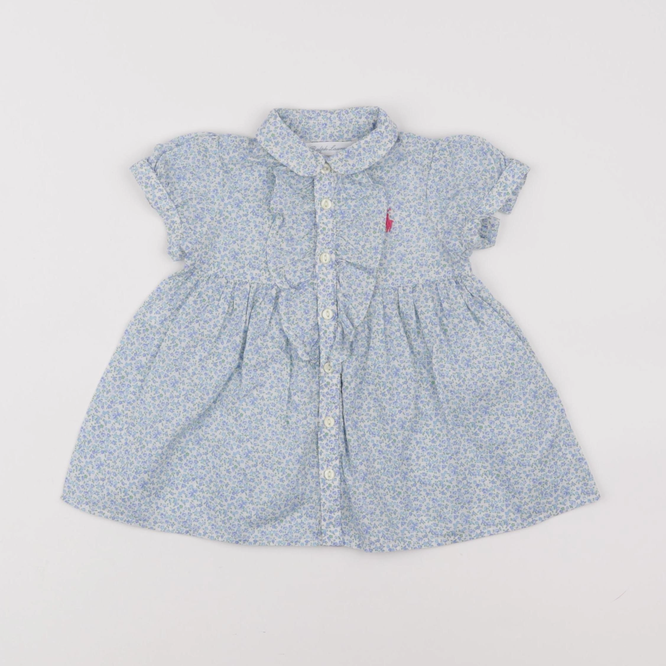 Ralph Lauren - robe bleu - 6 mois
