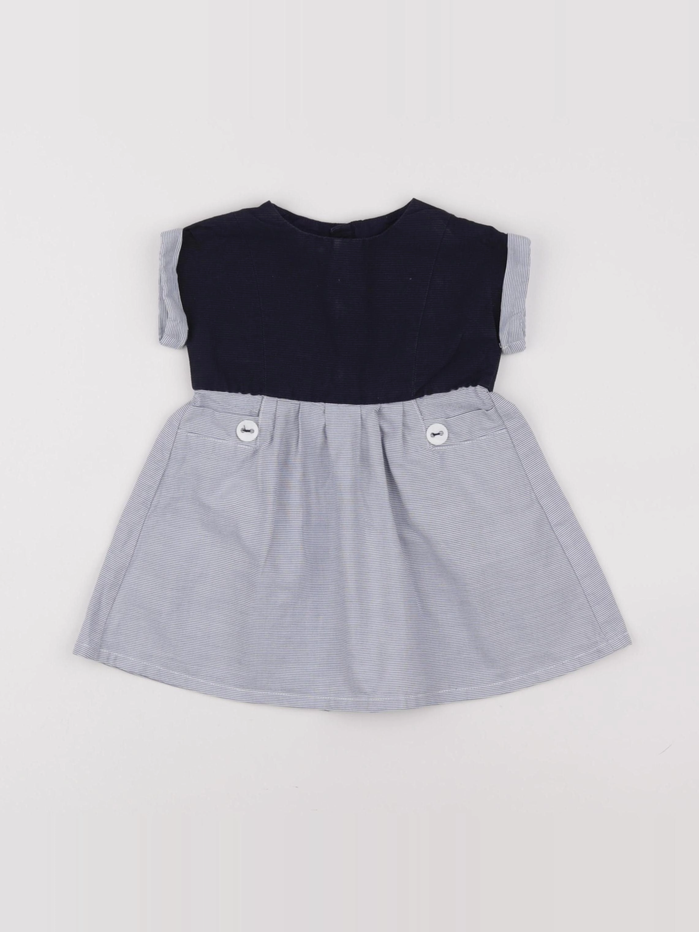 Jacadi - robe bleu - 12 mois