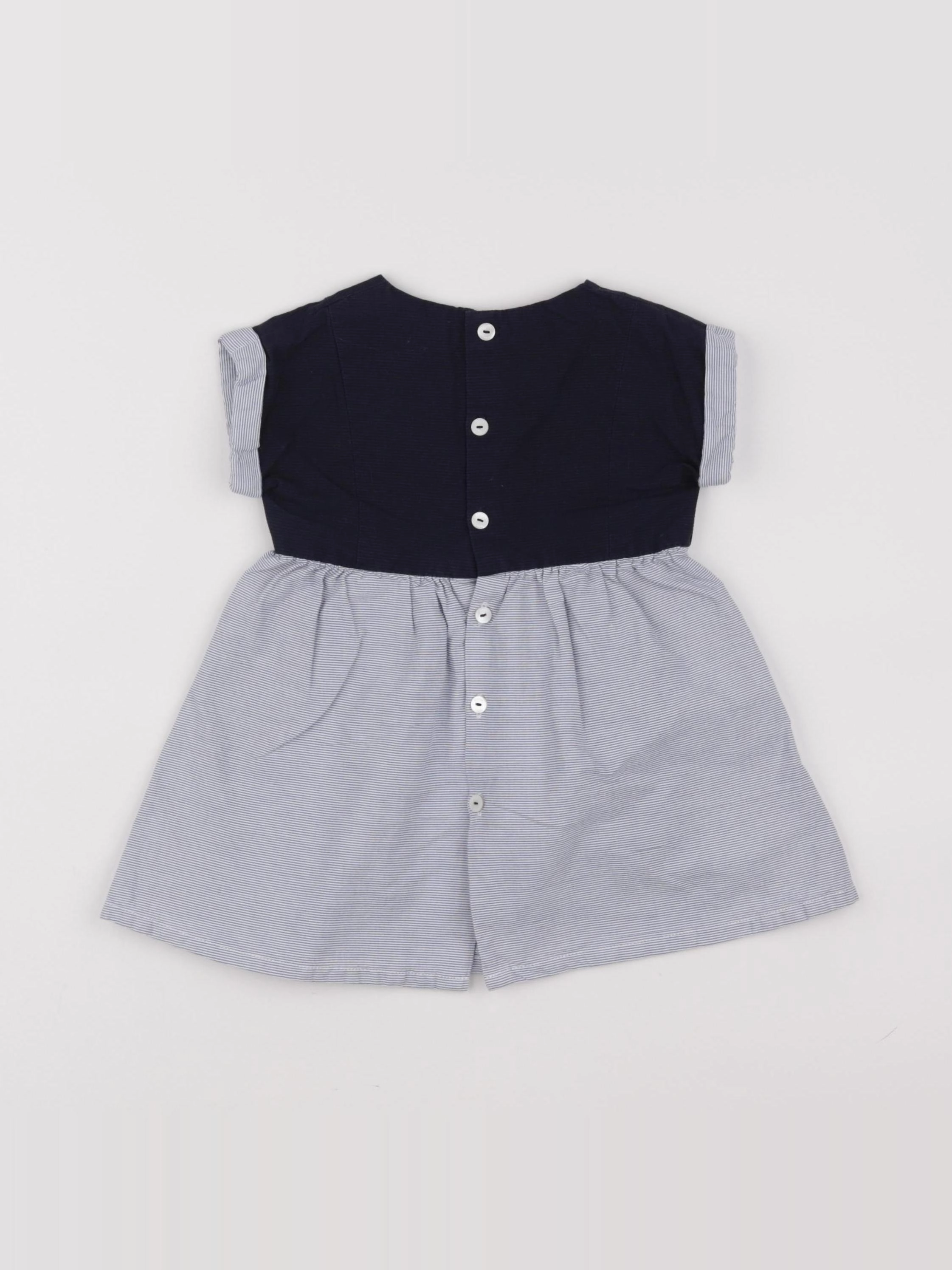 Jacadi - robe bleu - 12 mois