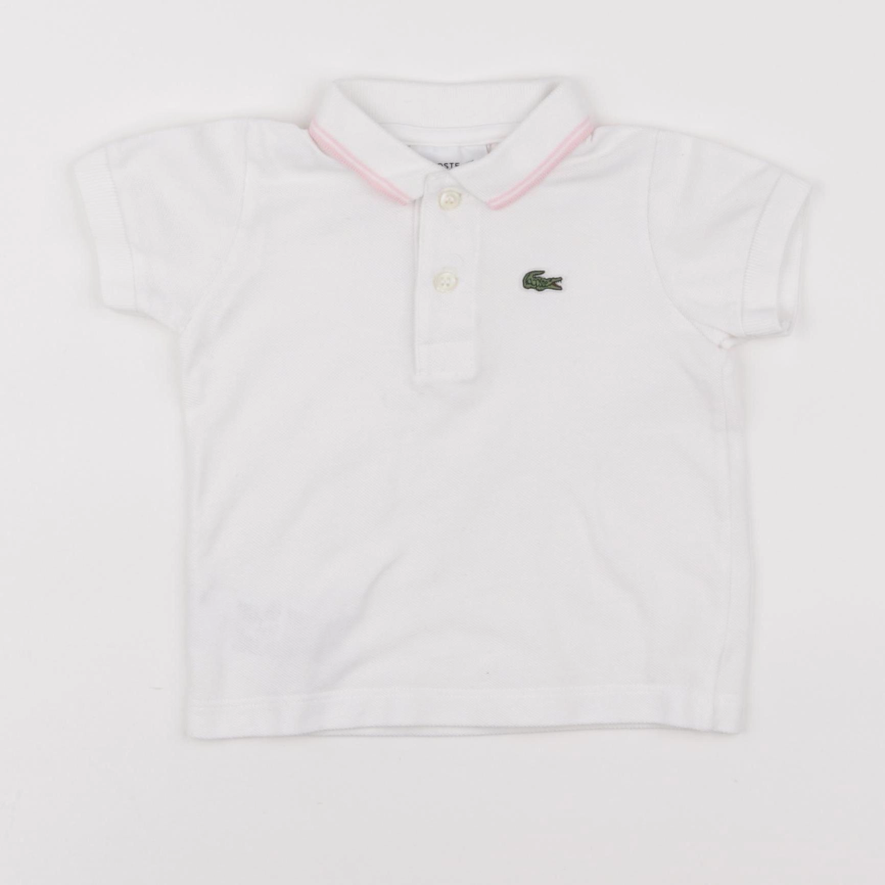 Lacoste - polo blanc - 1 an