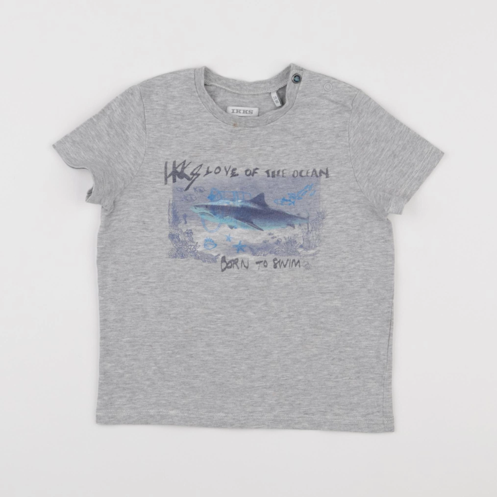 IKKS - tee-shirt gris - 2 ans