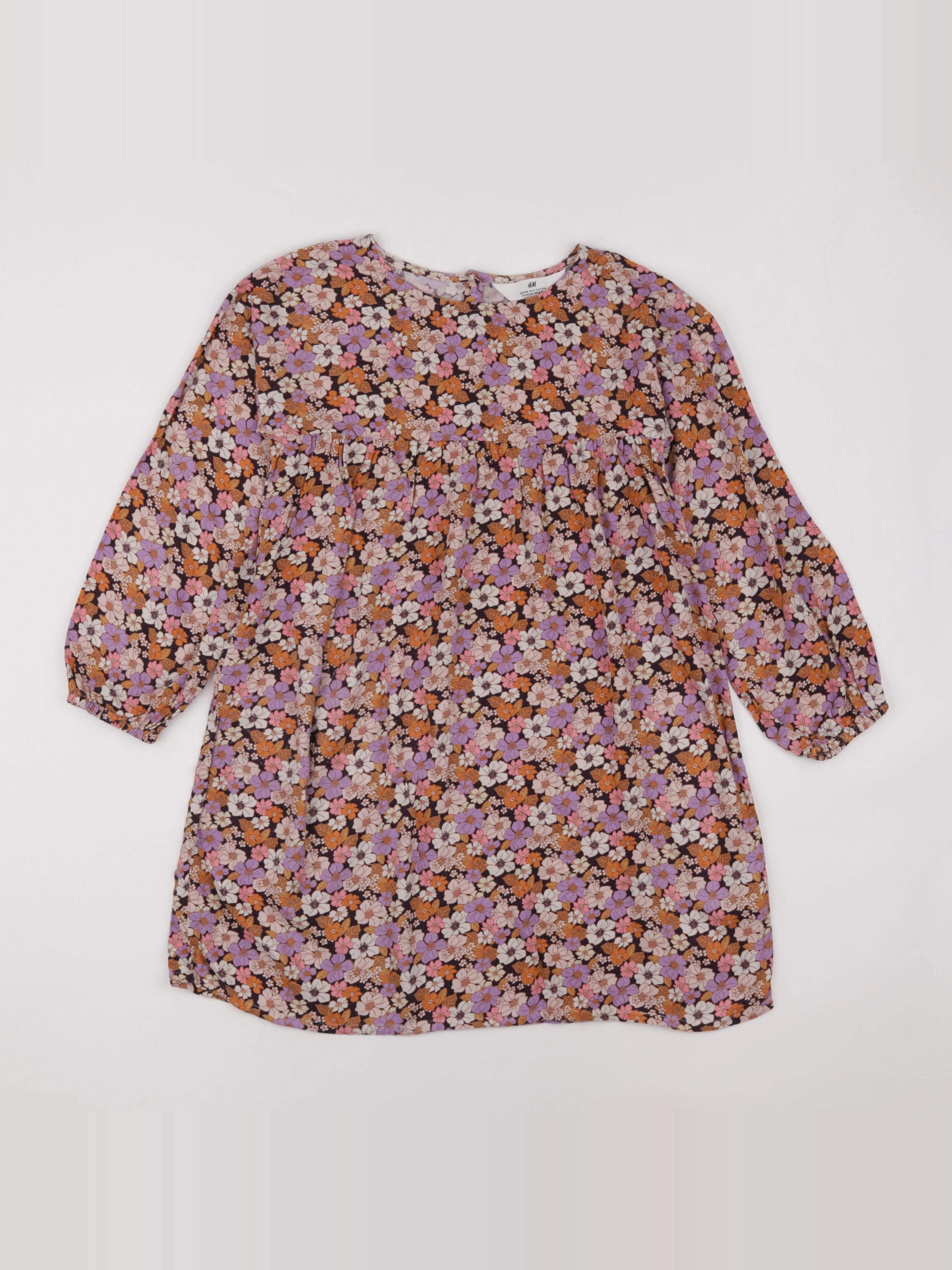 H&M - robe multicolore - 9/10 ans