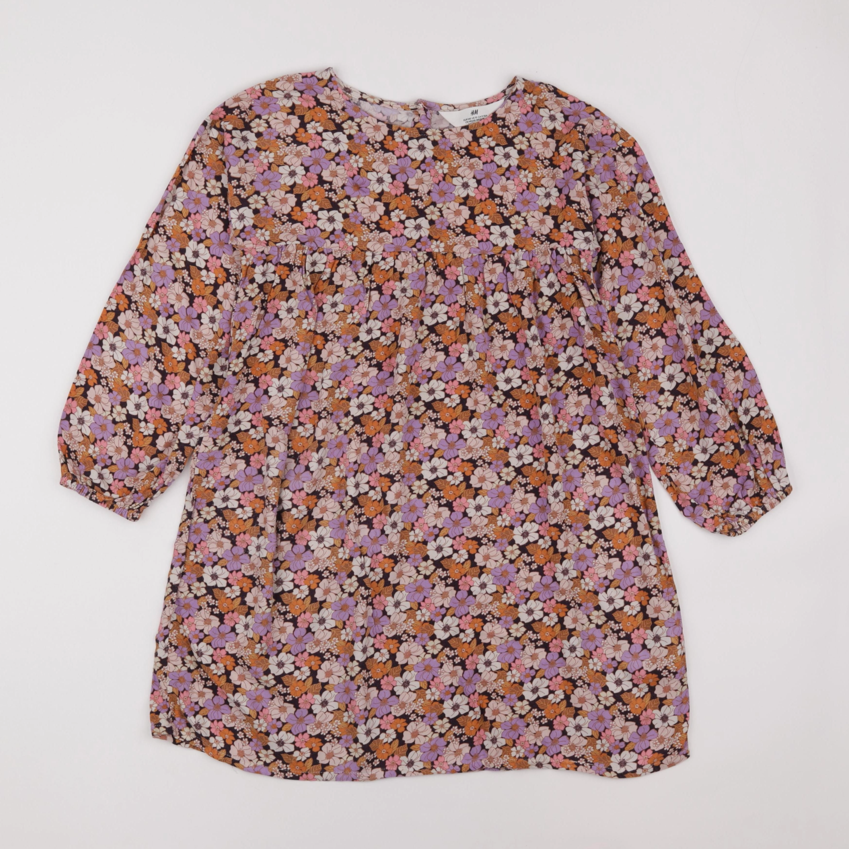 H&M - robe multicolore - 9/10 ans