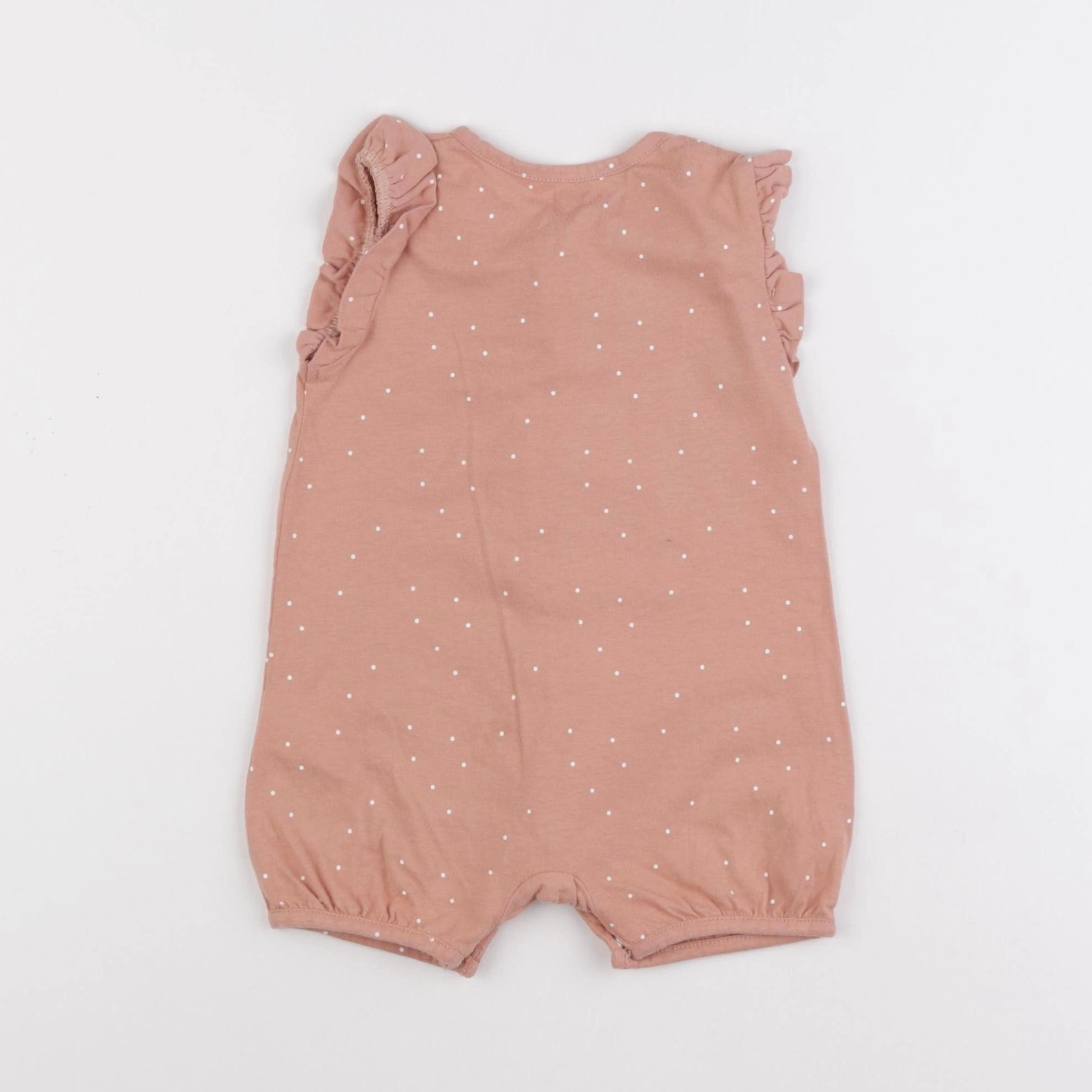 Vertbaudet - combinaison rose - 12 mois
