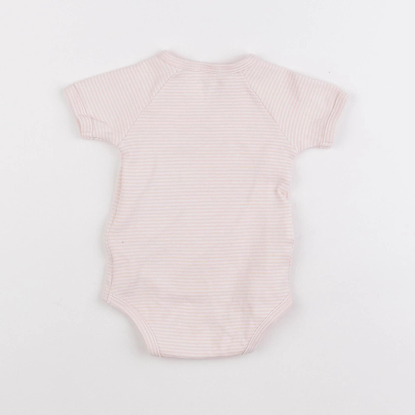 Vertbaudet - body rose - 6 mois