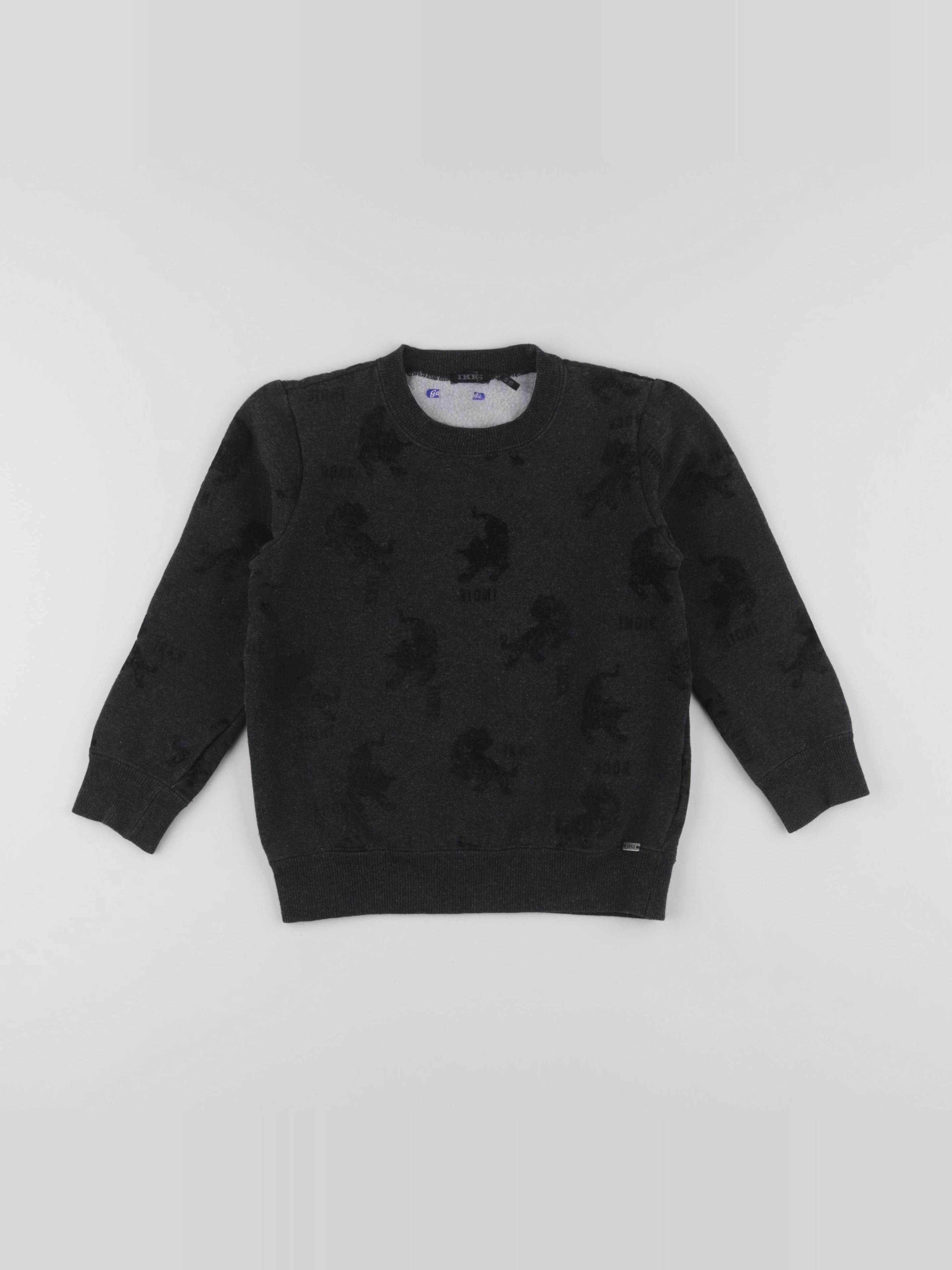 IKKS - sweat noir - 6 ans