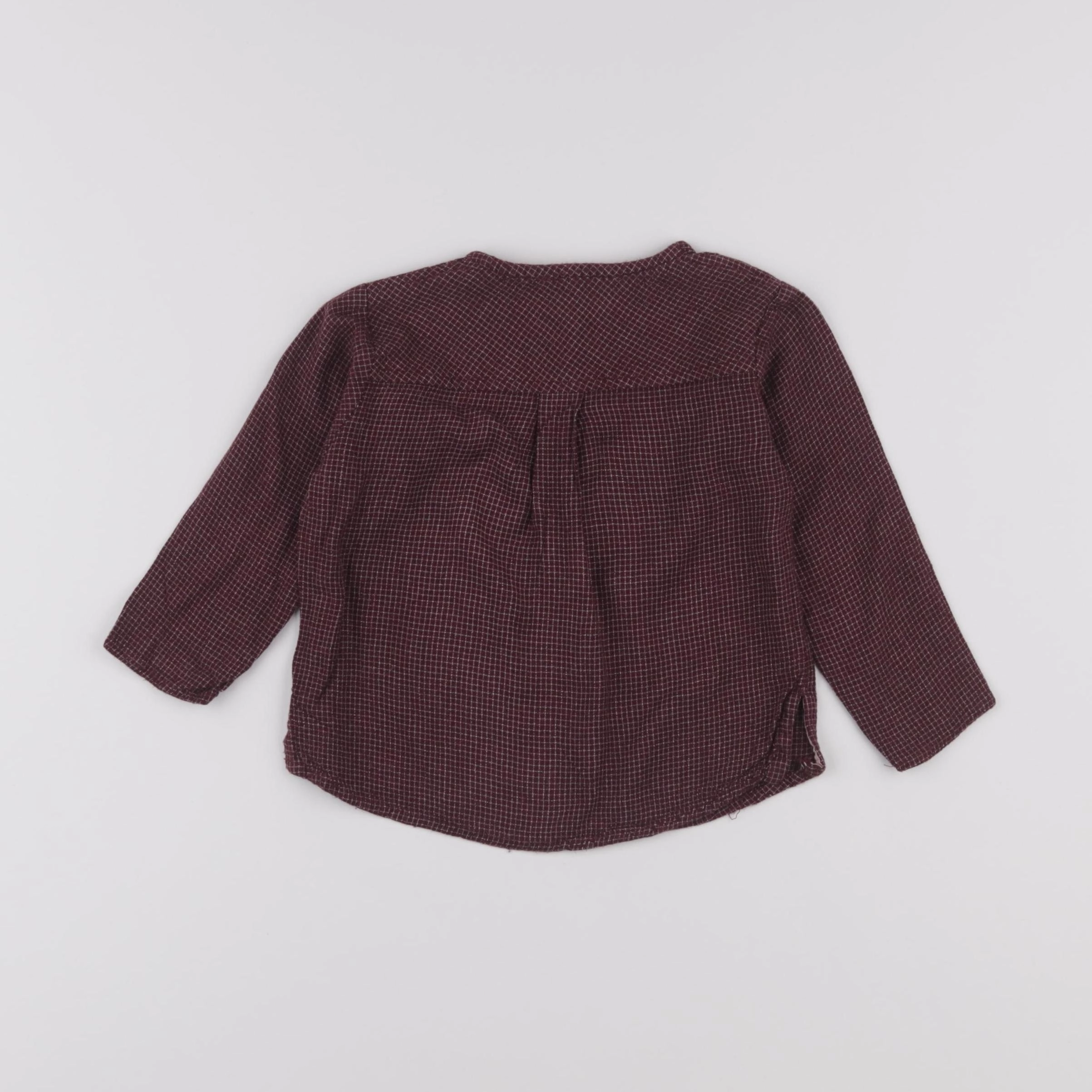 Arsène et les pipelettes - chemise rouge - 18 mois