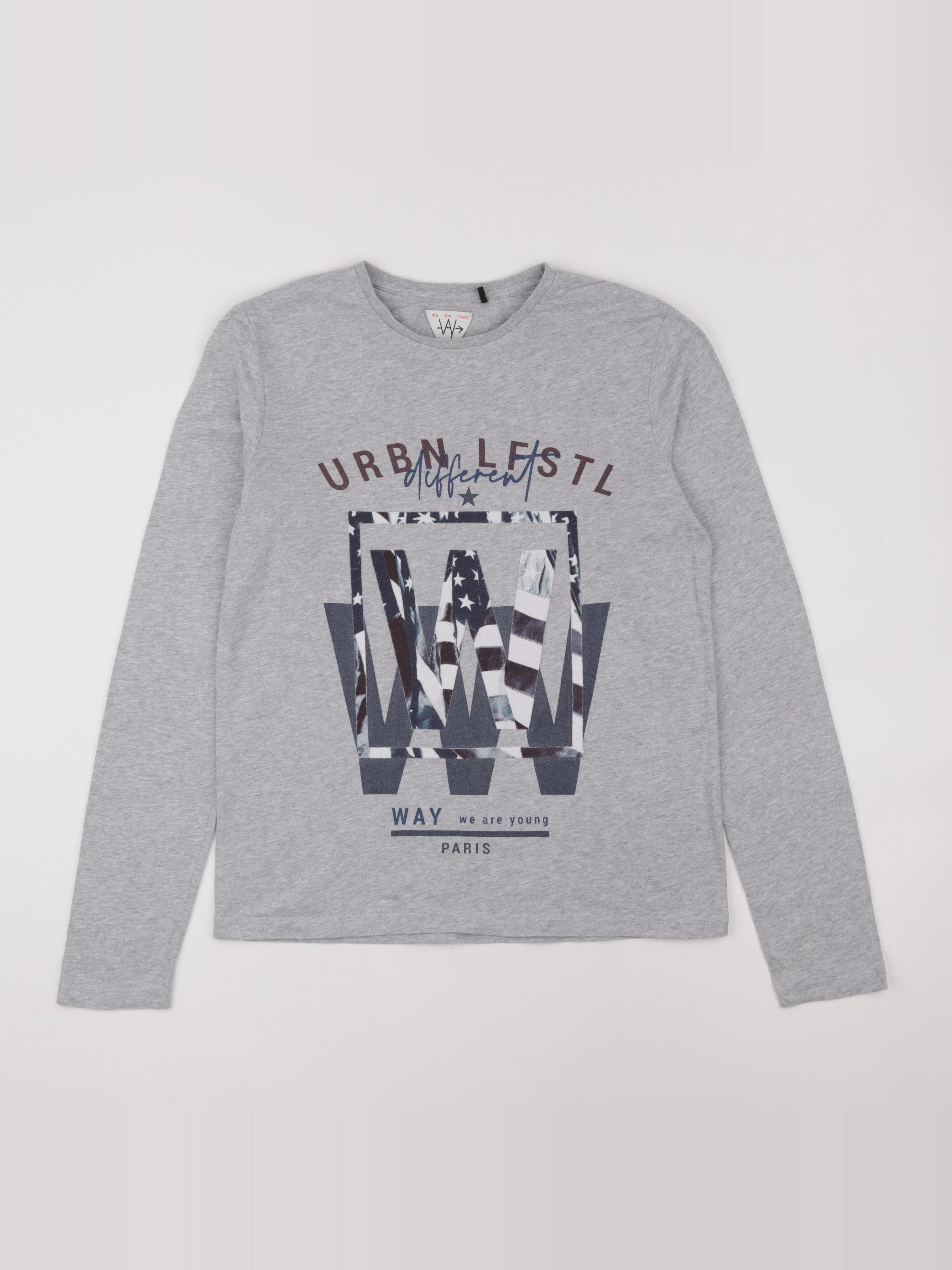 IKKS - tee-shirt gris - 16 ans