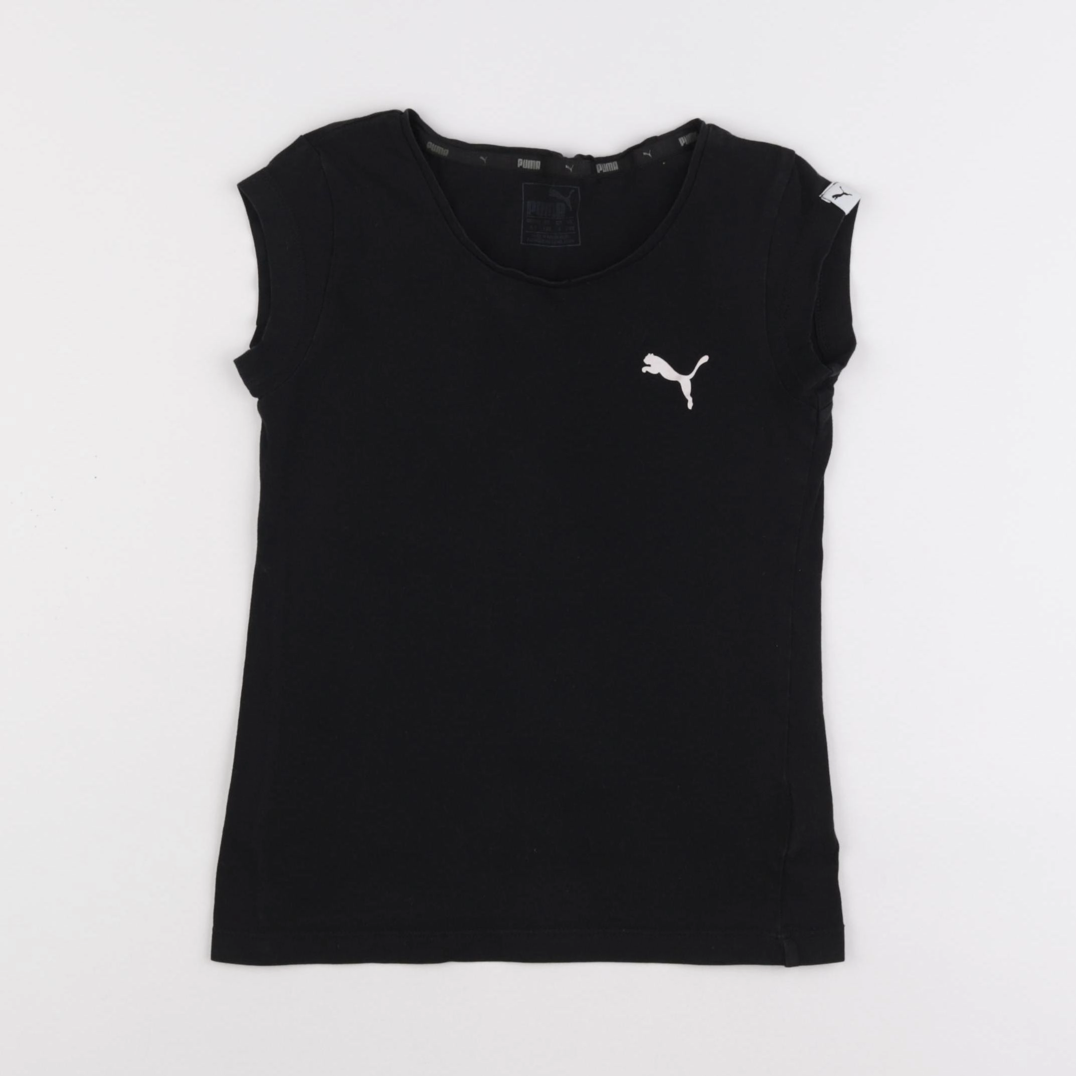 Puma - tee-shirt noir - 7/8 ans