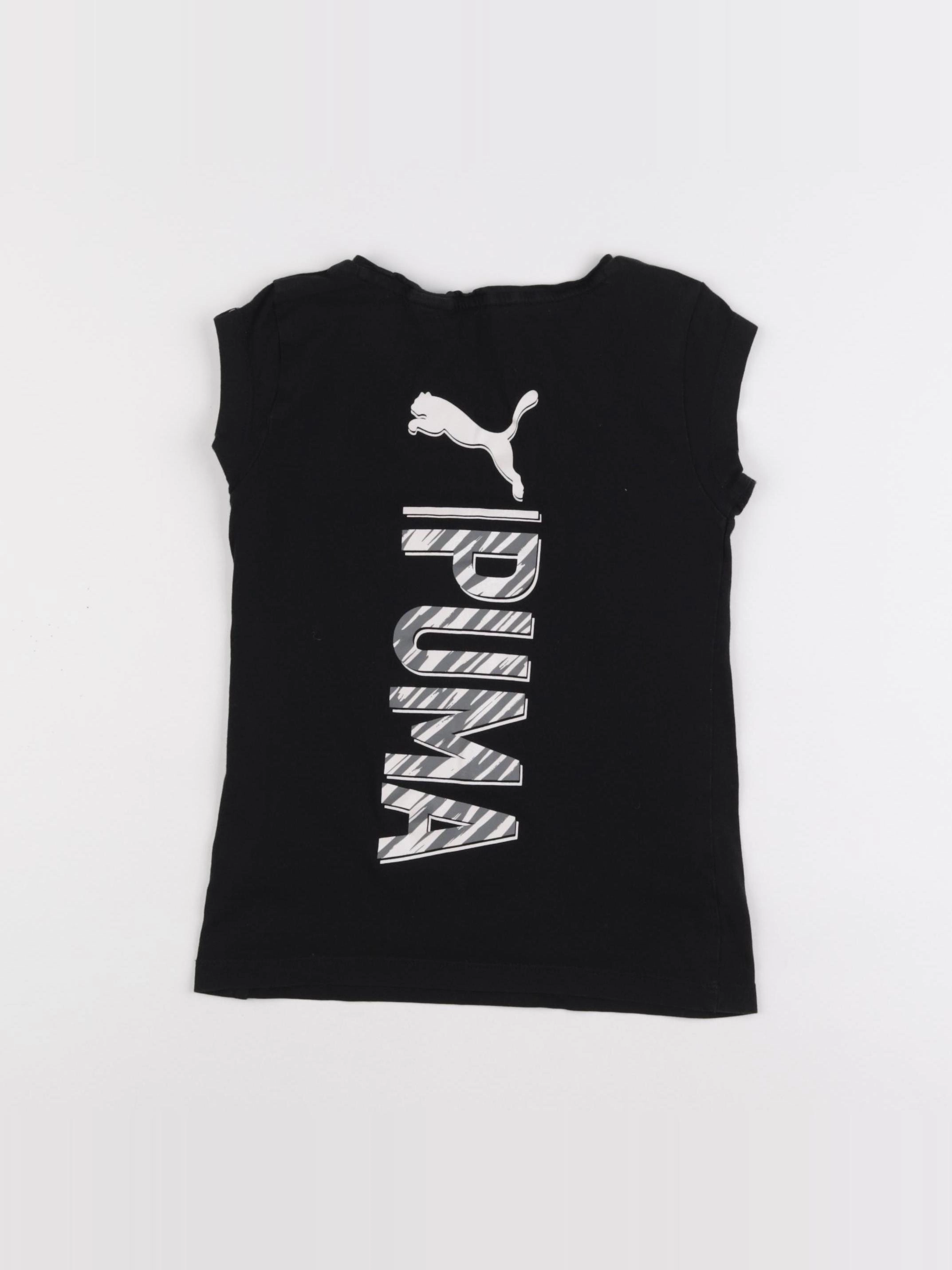 Puma - tee-shirt noir - 7/8 ans