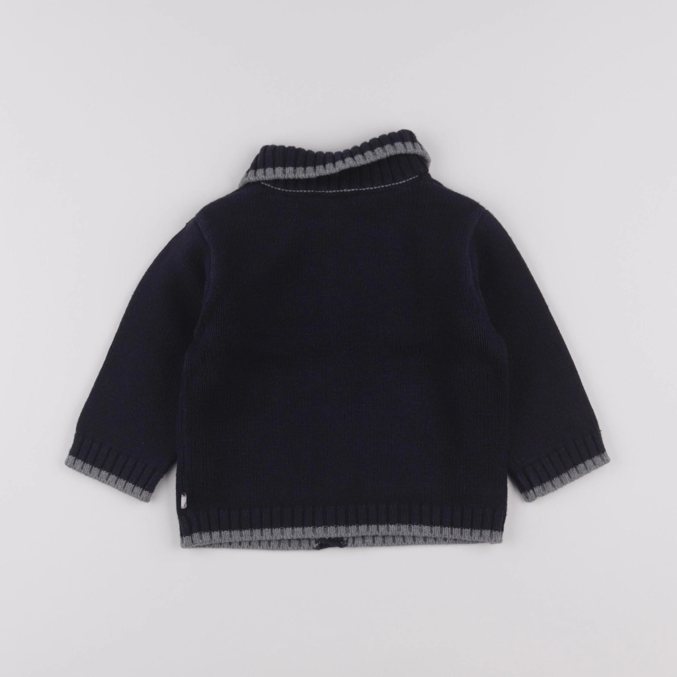 Jacadi - gilet bleu - 18 mois