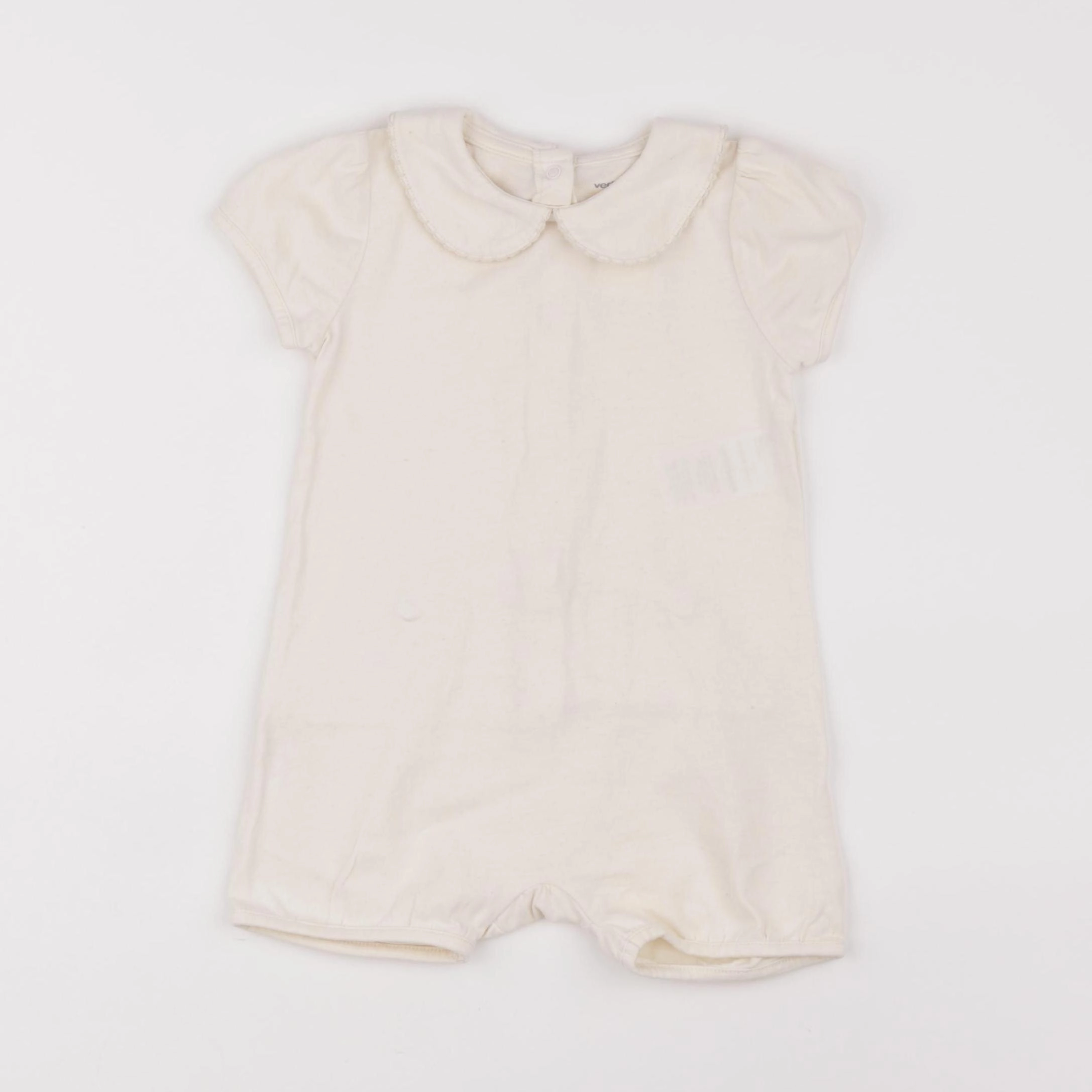 Vertbaudet - pyjama coton beige - 12 mois