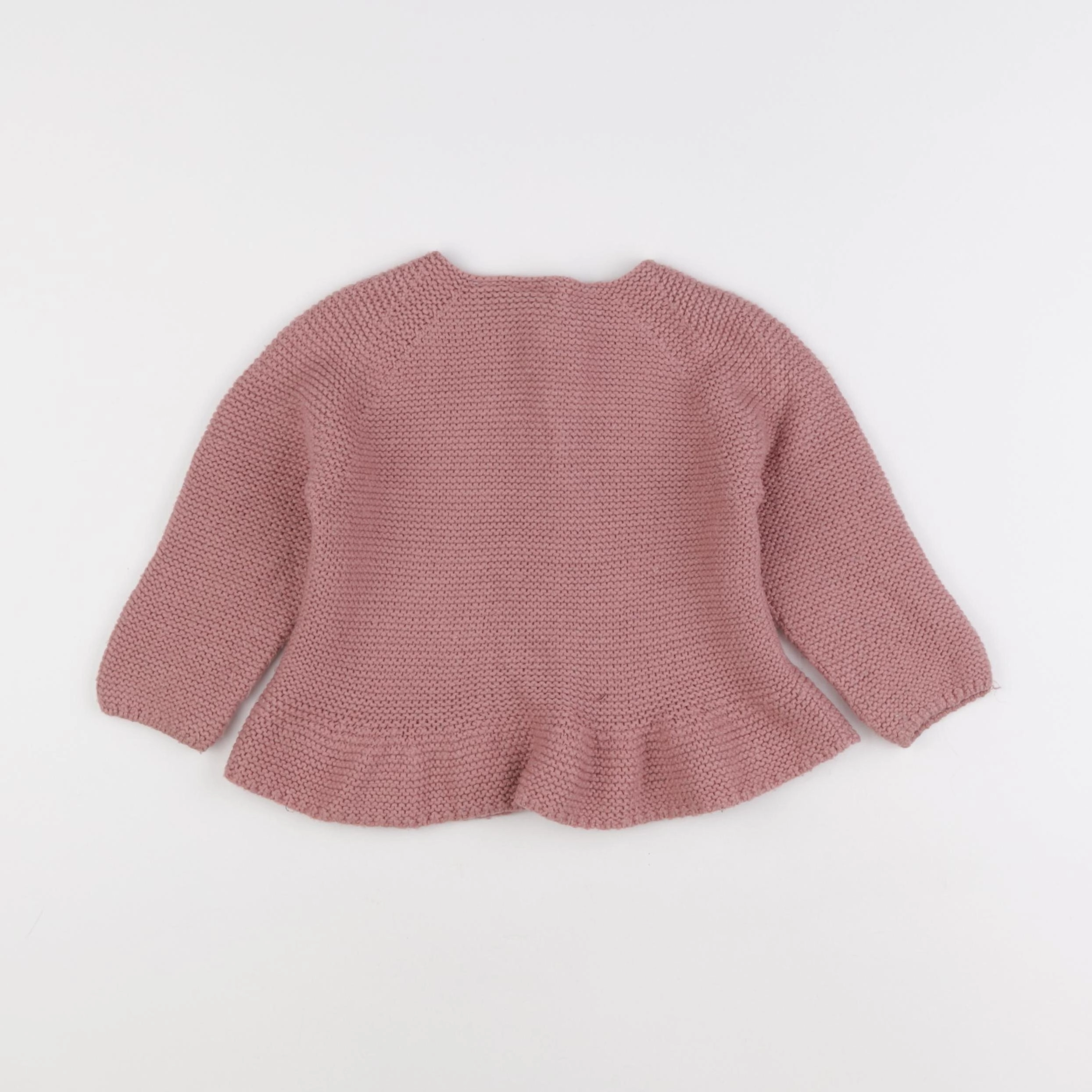 Zara - gilet rose - 12/18 mois