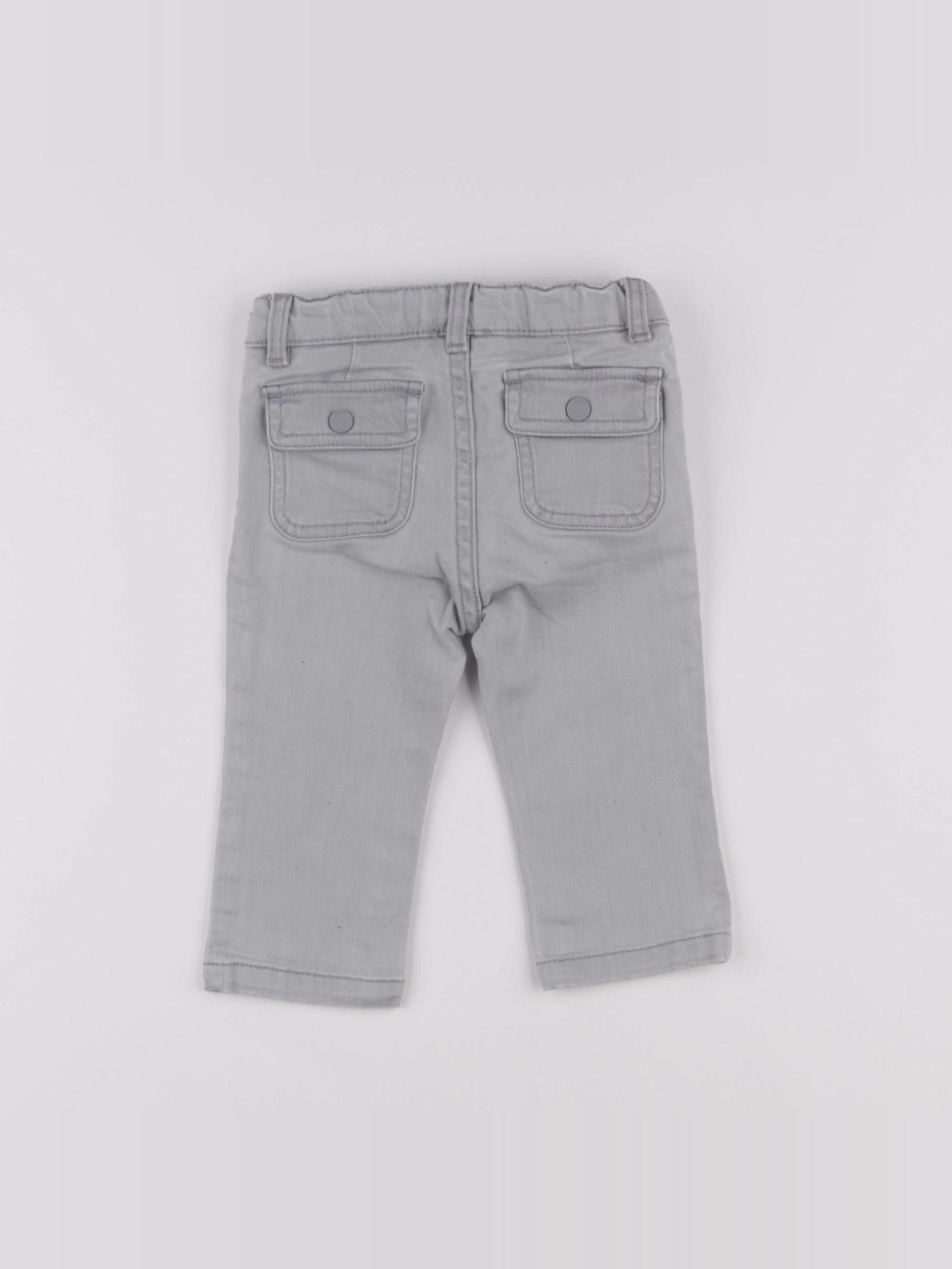 Jacadi - jean gris - 12 mois