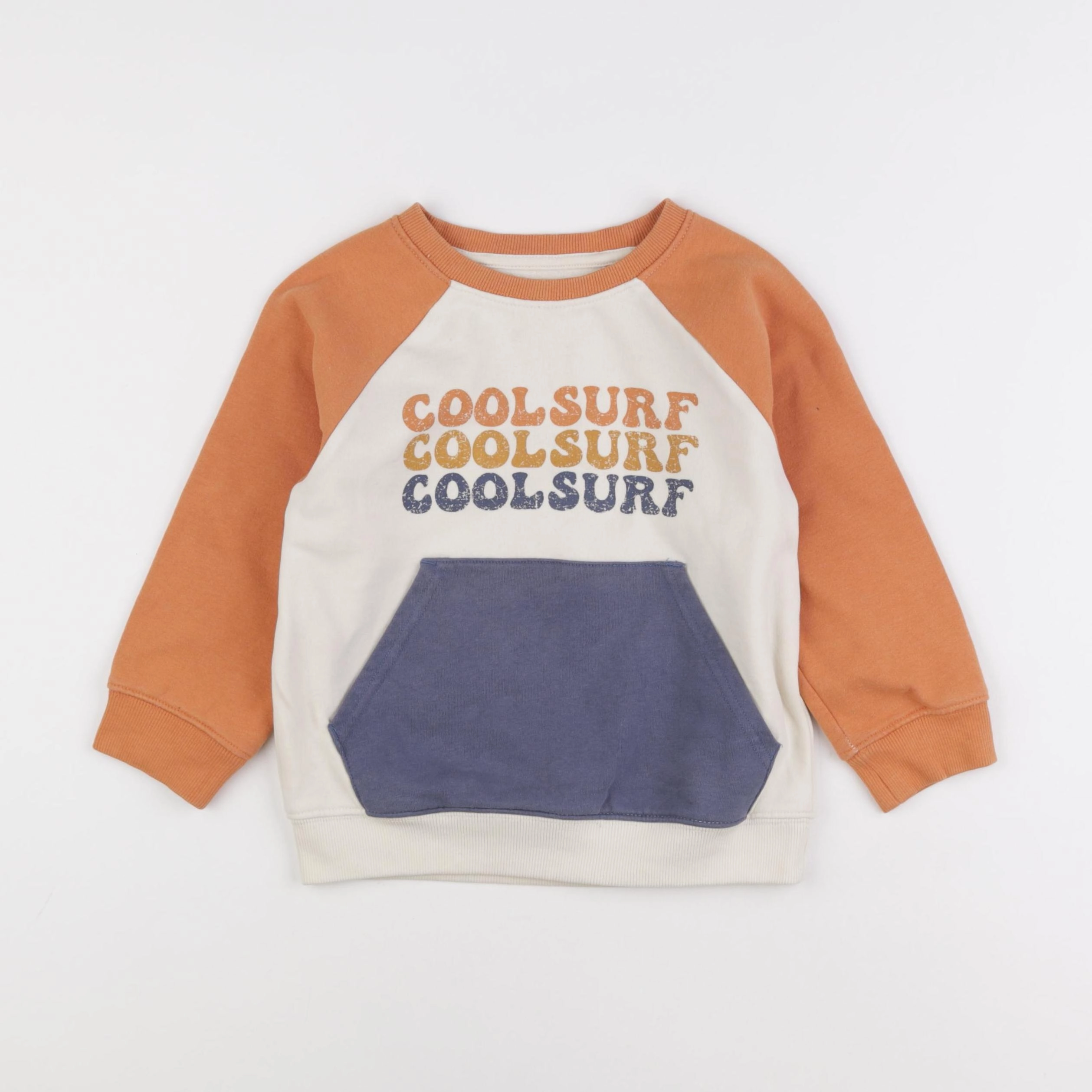 Vertbaudet - sweat multicolore - 6 ans